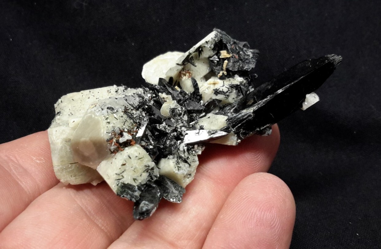 2″ AEGIRINE on MICROCLINE from Zomba, Malawi