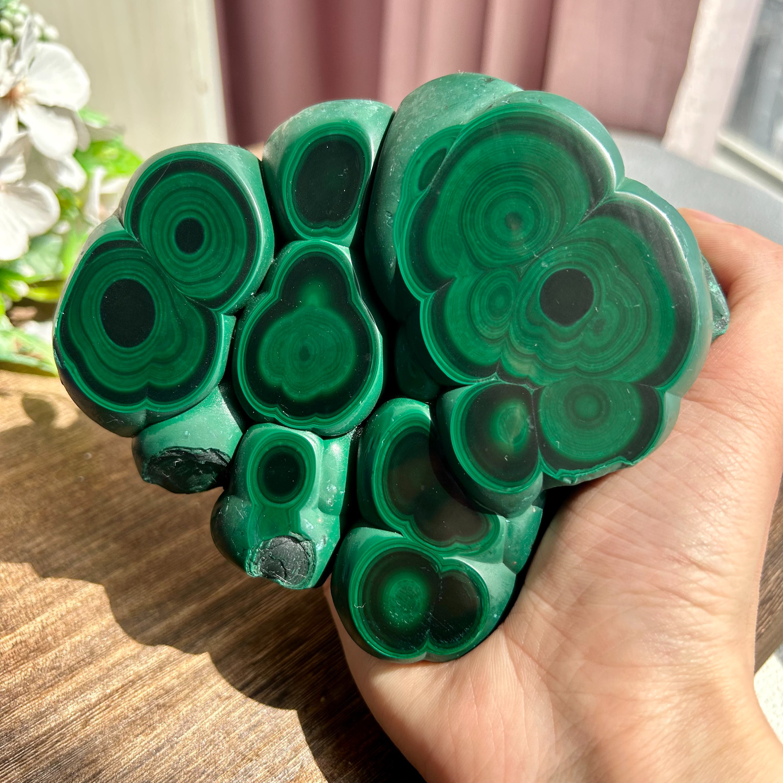 1510g Natural Green Malachite Crystal Rough Mineral specimen healing Decor