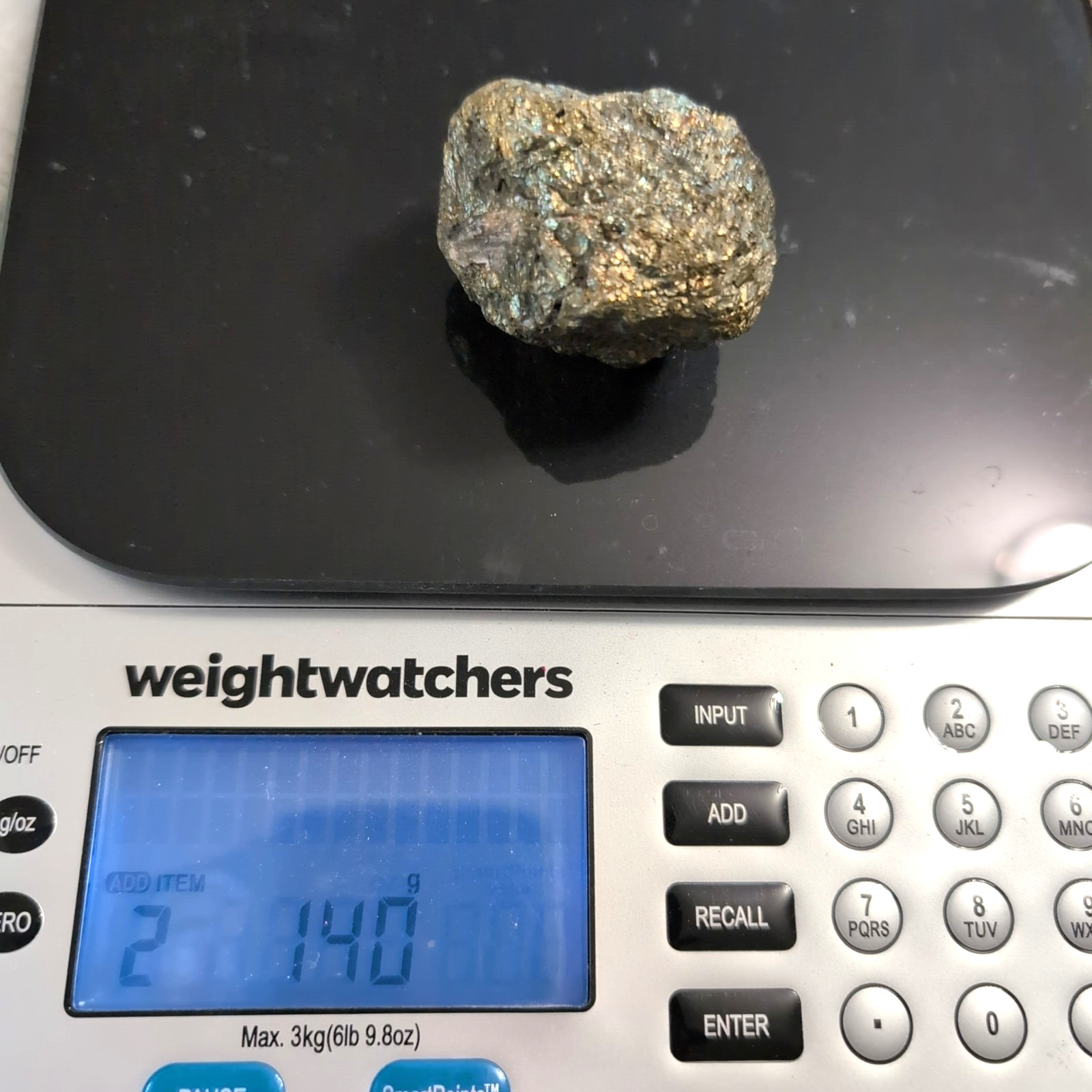 140g Chunk of Iron Pyrite Fool’s Gold Rock Mineral 2×1.5×1.5″ Raw Natural Rough