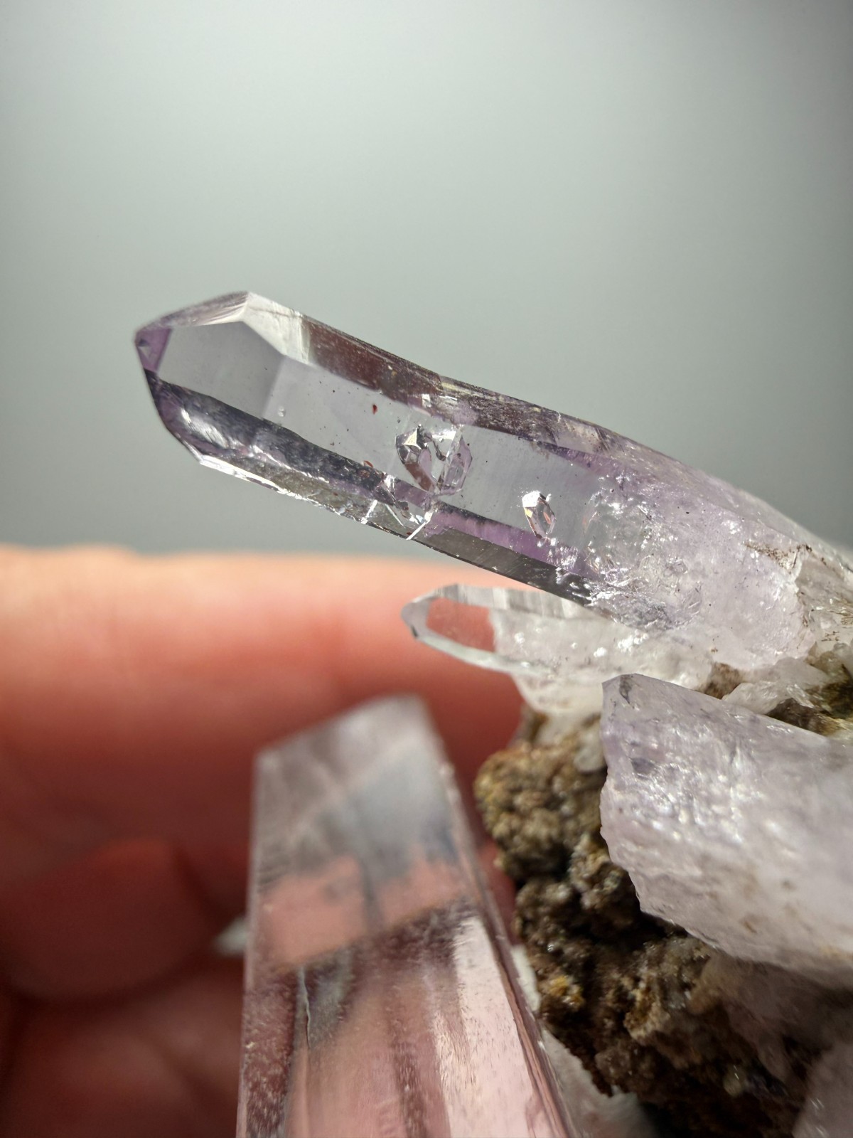Light Amethyst Cluster on Matrix- Las Vigas de Ramirez, Mexico- SALE!!! $35!!!