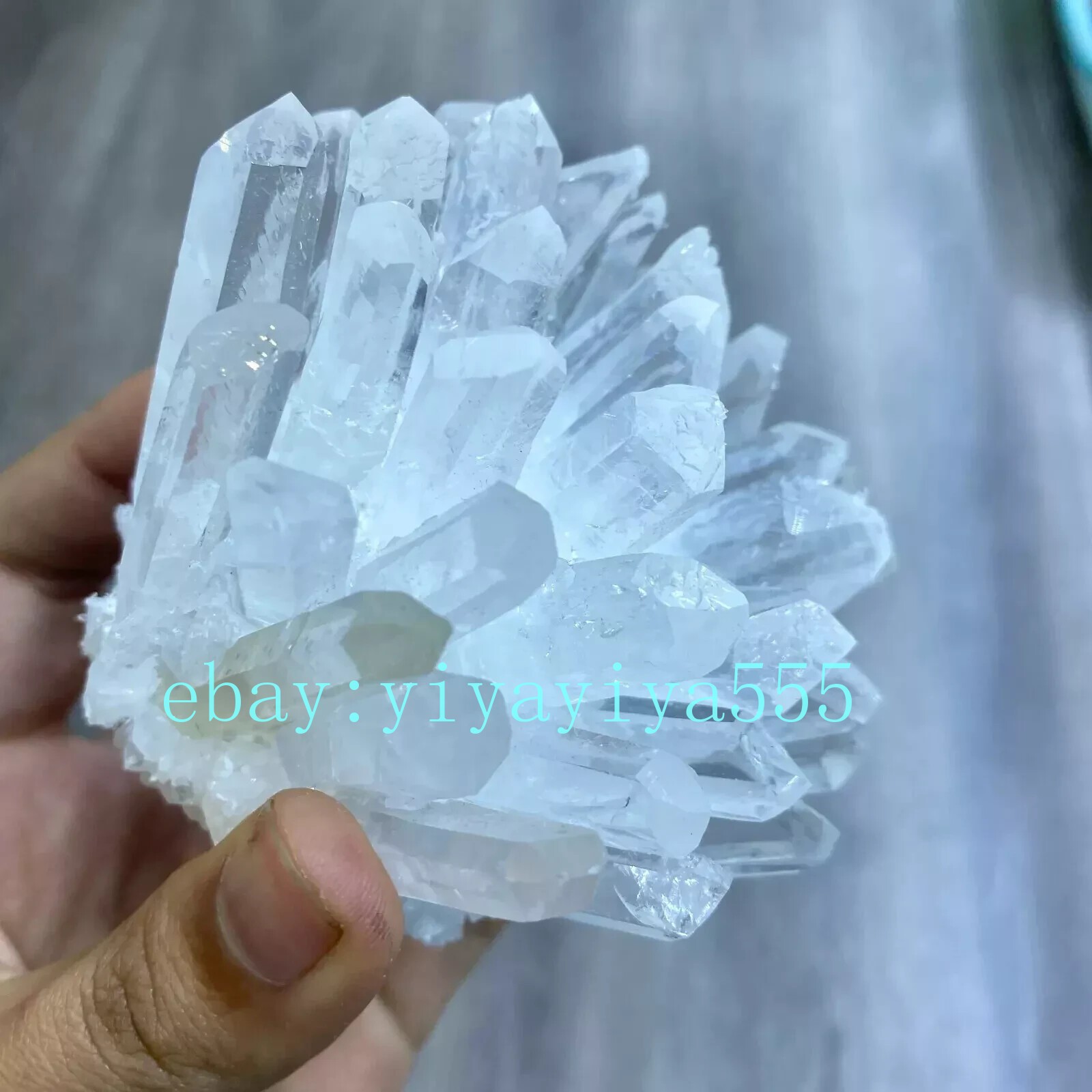 New Find white Phantom Quartz Crystal Cluster Mineral Specimen Healing 200g+ 1pc