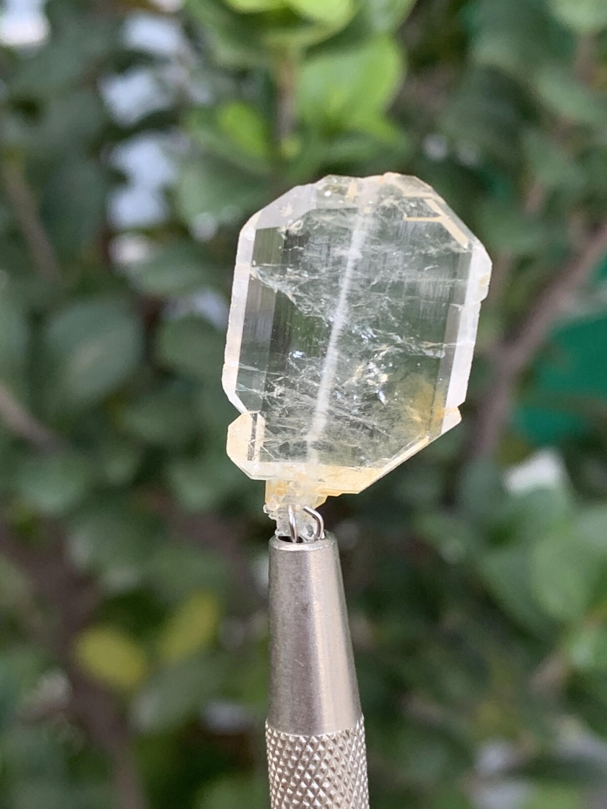 7 Grams Faden Quartz Crystal. size: 2.5*1.5*0.2 cm