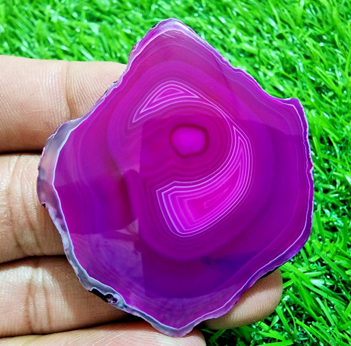 100t Natural Banded Slice Druzy Agate Slab Crystal Polished Druzy Loose Gemstone