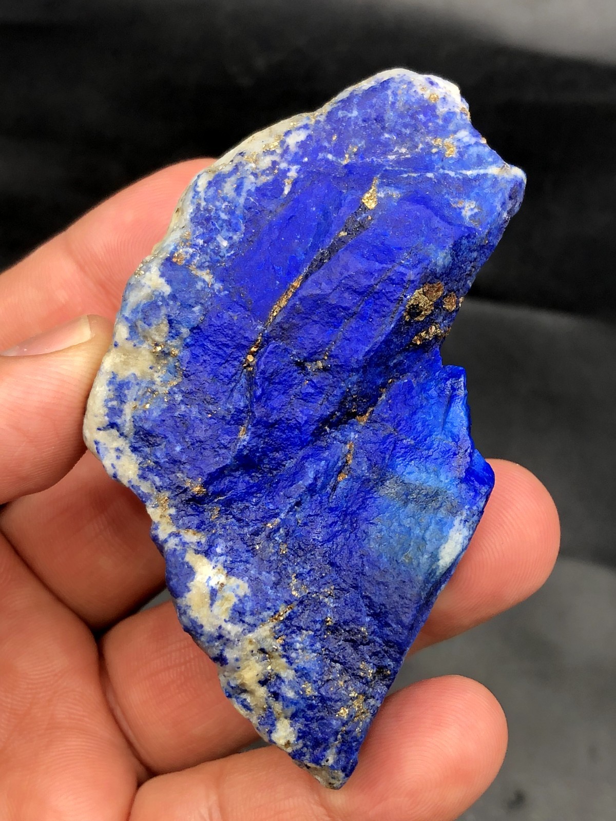 Premium Lapis Lazuli Rough Bulk Stone – Large Blue Calcite & Pyrite J43..3