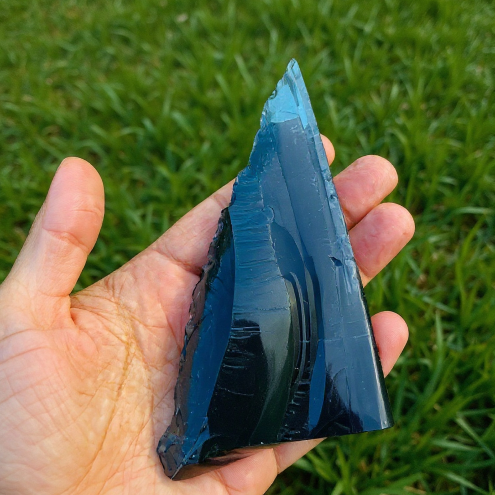Premium 550-650CT Raw Blue Obsidian Crystal | Natural Rough Gemstone for Energy