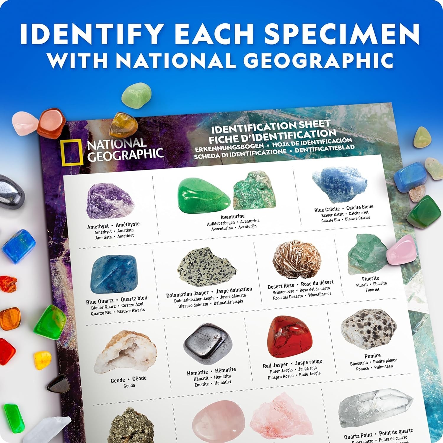 Discover Hidden Treasures – National Geographic 300+ Rock and Crystal Collection