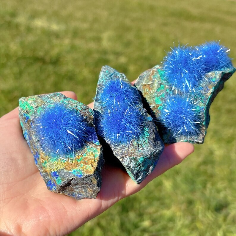 Natural Raw Dandelion Zeolite Cluster Titanium Geode Quartz Crystal SpecimenGift