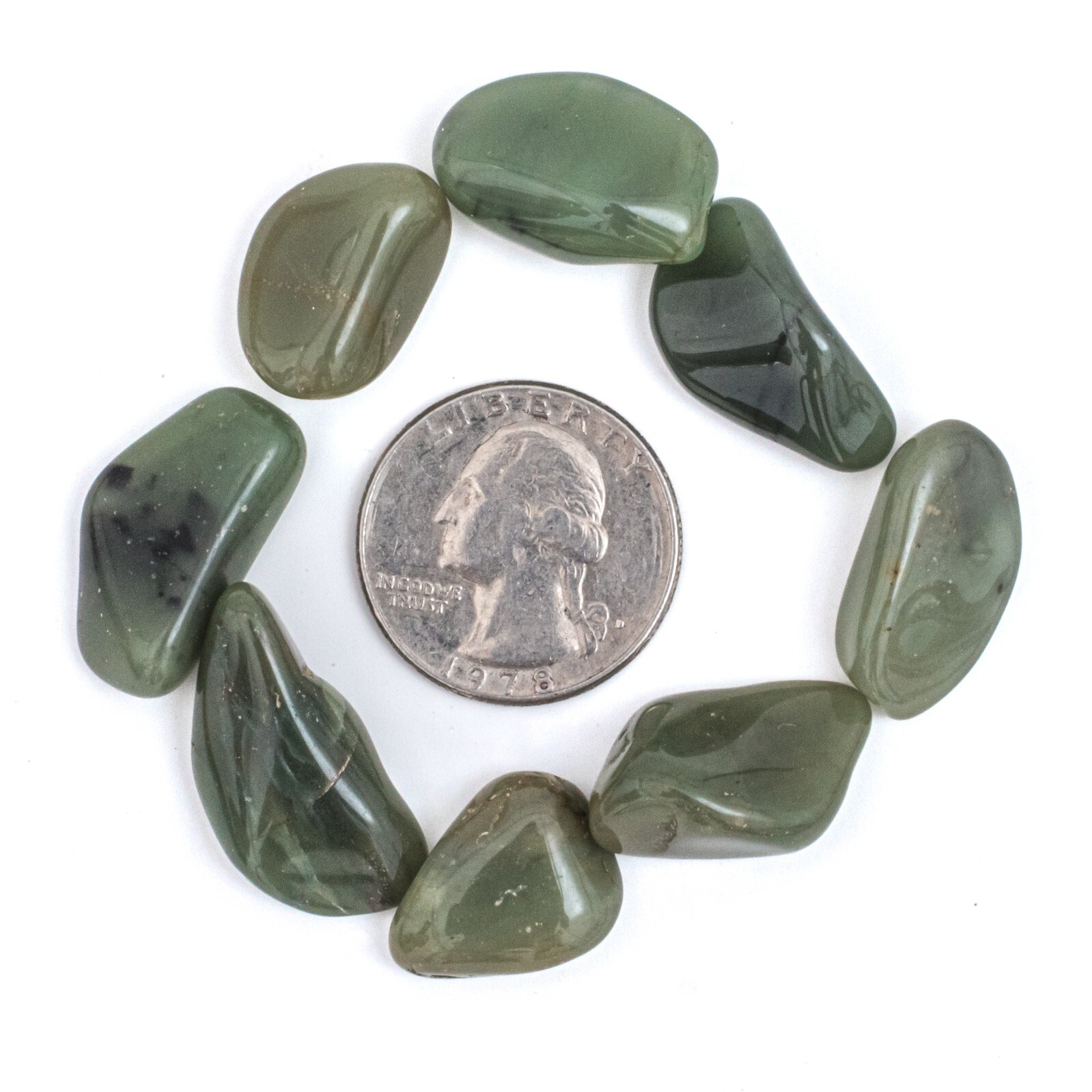 25g Small Tumbled Green Chalcedony Gemstone Crystals Jewelry Making Rocks Crafts