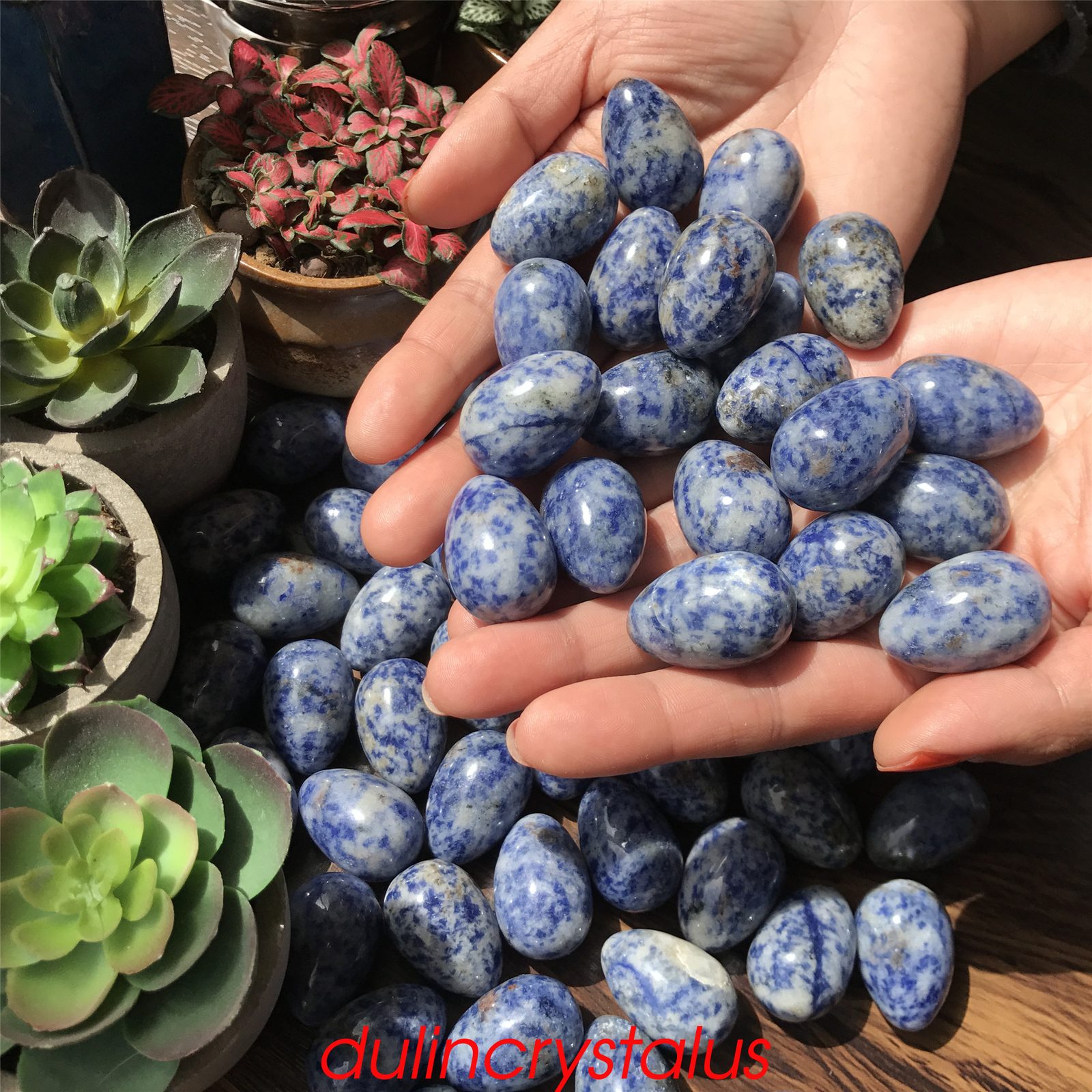 Natural Dot stone eggs quartz crystal pendant mineral carved skull reiki 10pcs