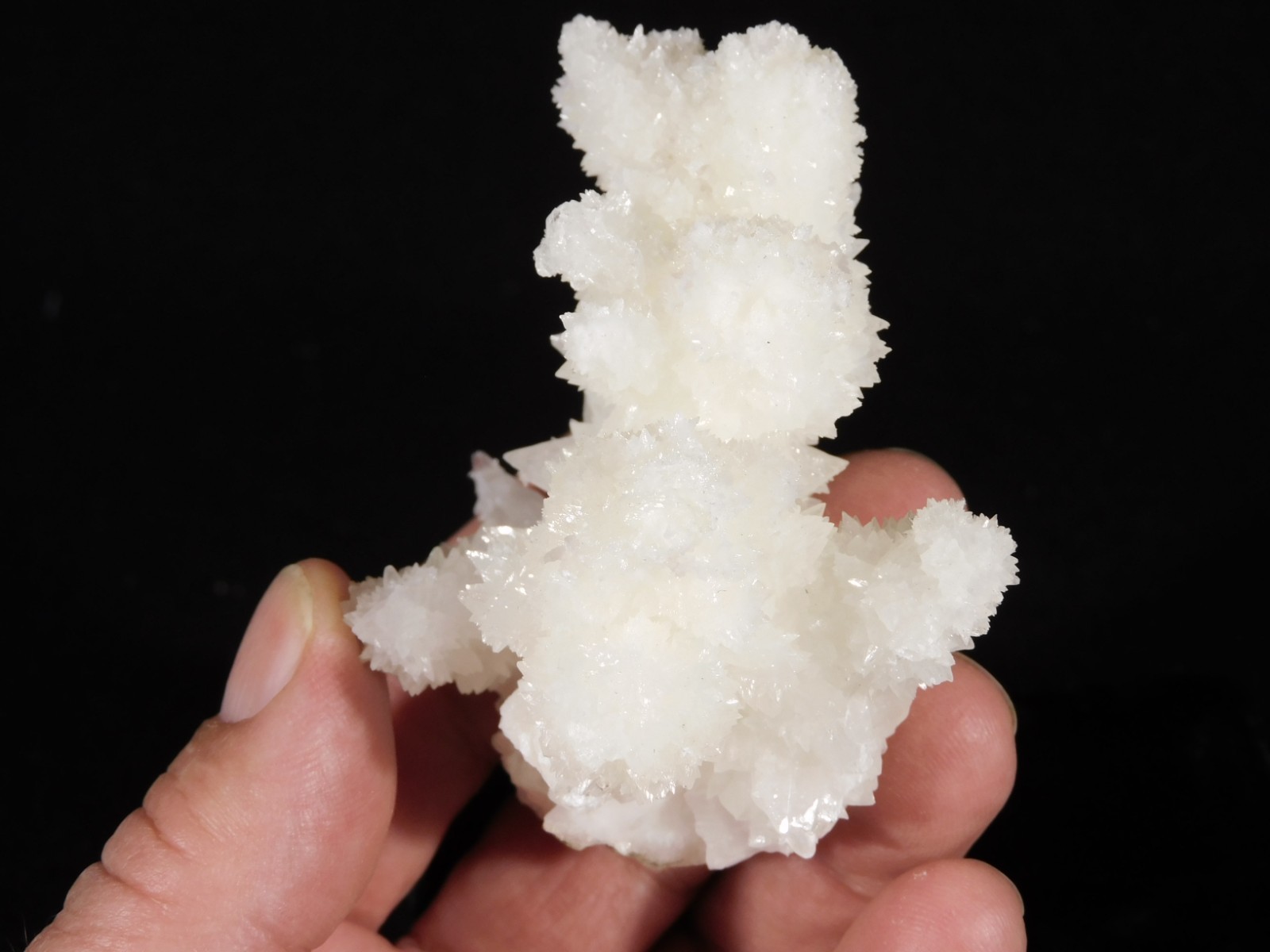 Bright White! CAVE Aragonite STALACTITE Crystal Cluster Mexico 145gr