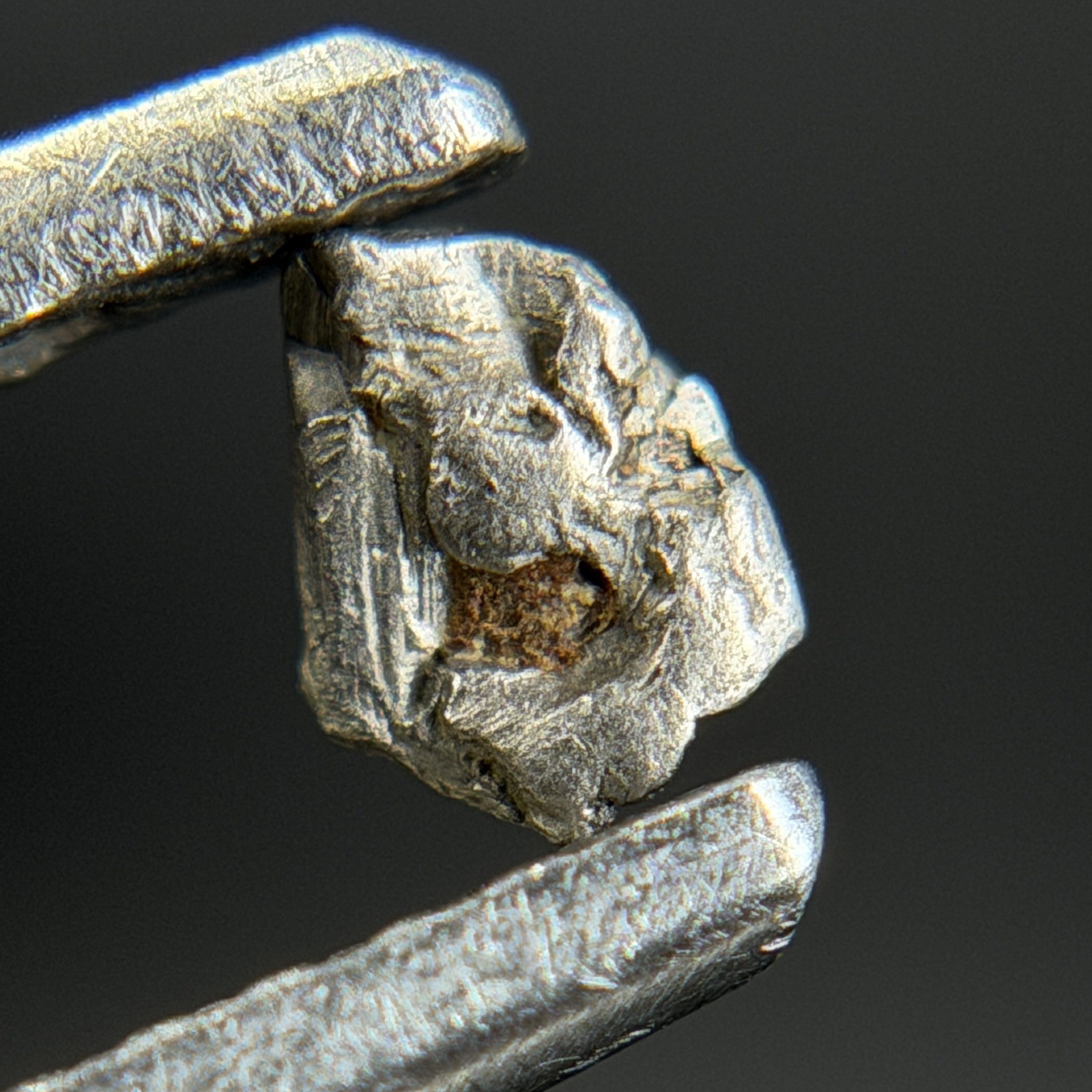 Natural Native Platinum Crystal Specimen Konder Russia 0.190 g