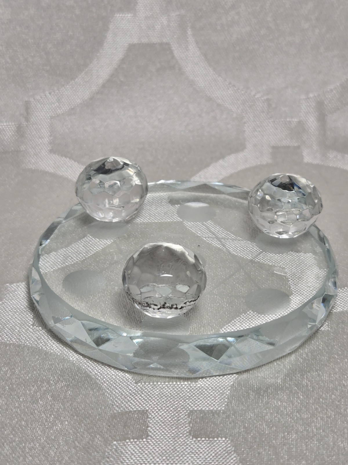 Crystal Stand for Sphere Chakra Stones Set Charging Plate Only NO Stones
