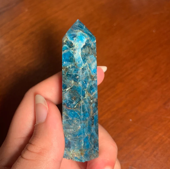 Apatite Crystal Point Tower – Stone of Manifestation, Psychic Abilities & Motiva