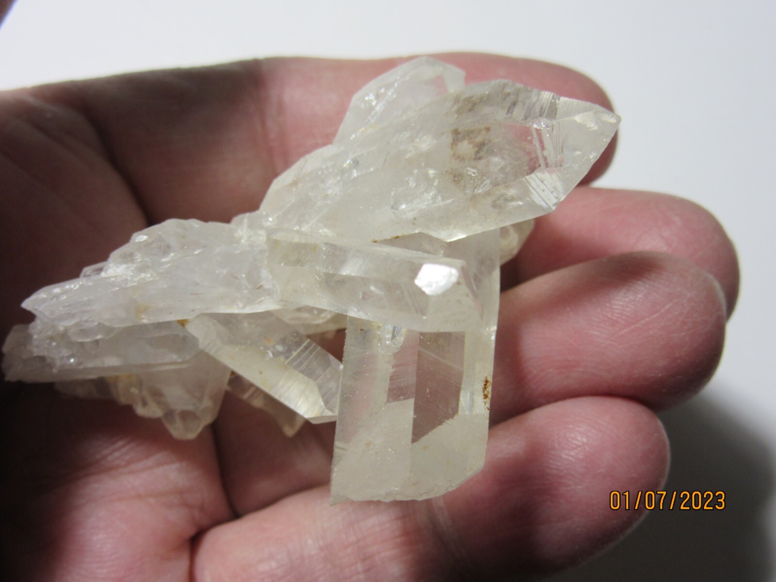 Arkansas Natural Quartz Crystal 2 3/8″ Cluster Collectible Reiki MIAQC-1