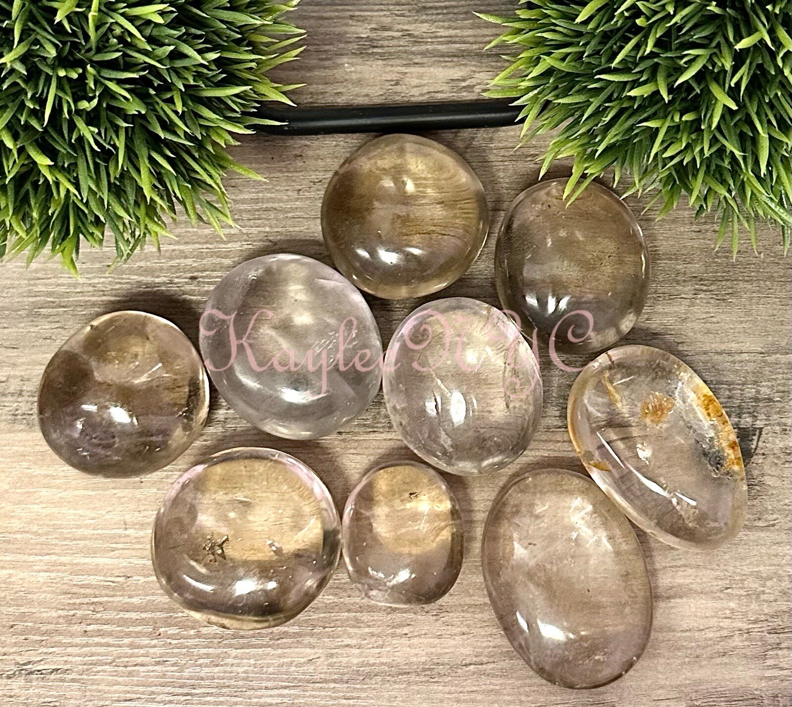 Wholesale 2 Lb Lot Natural Smoky Quartz Palm Stone Crystal Energy