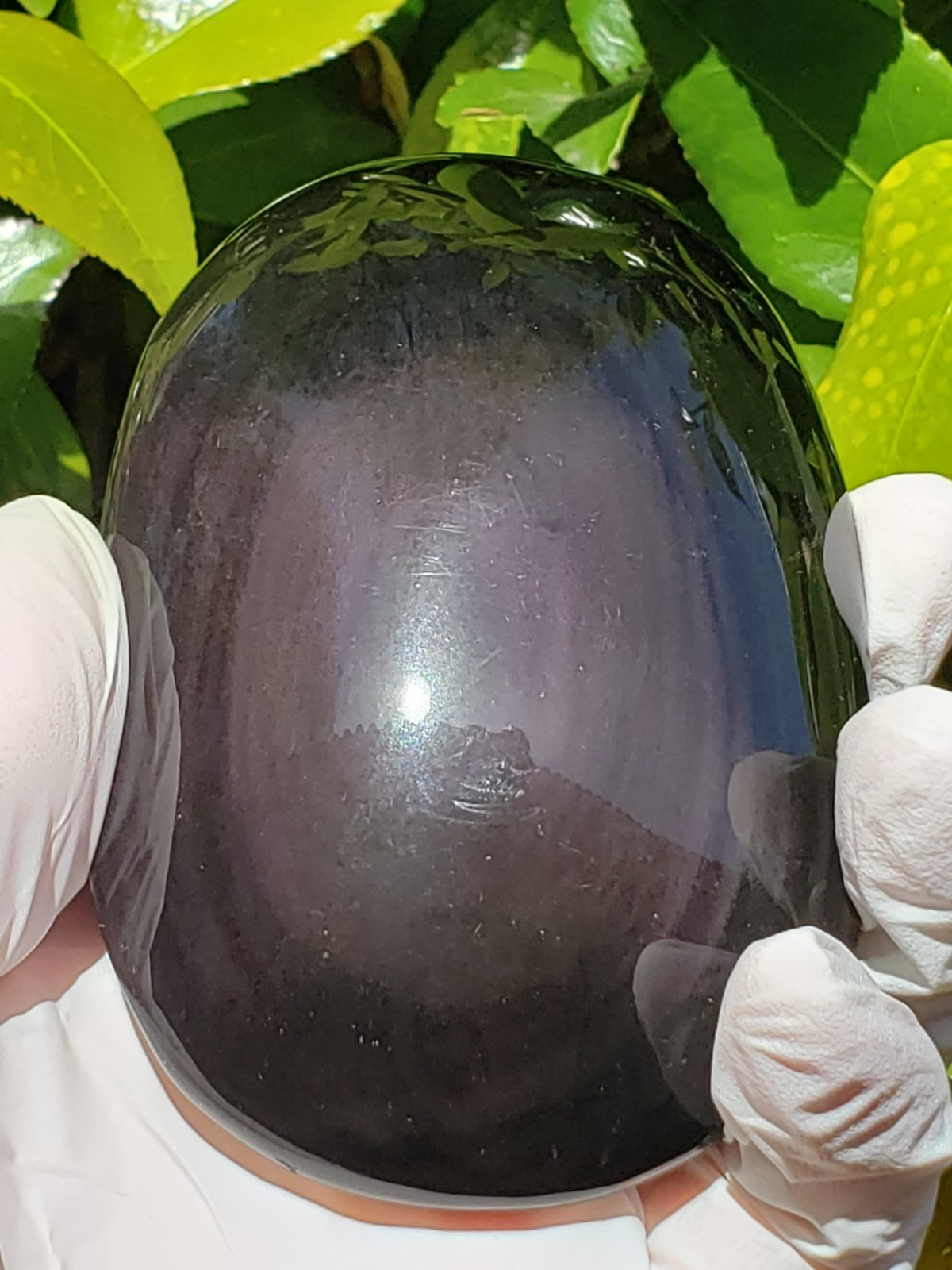 4.25″ Rainbow Obsidian Crystal Free Form Puffy Oval, 324g or 11.4 oz