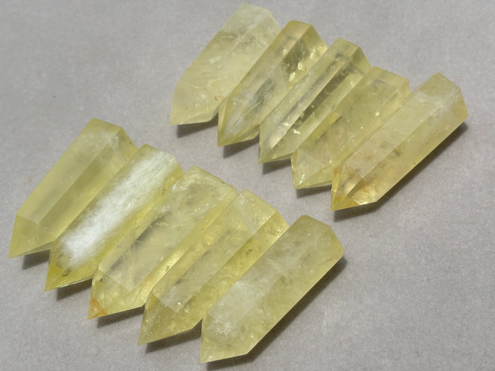 10pcs Lot 2” Citrine Point Natural Quartz Crystal Healing Obelisk Wands