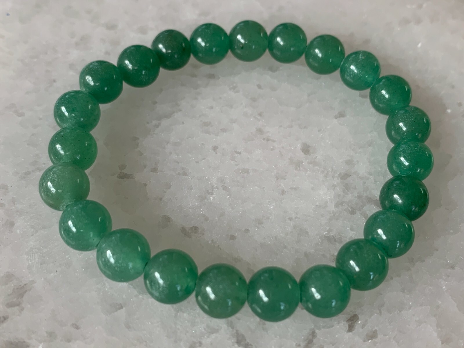 Grade A++ Green Aventurine Crystal Bead Bracelet 8mm, Green Aventurine Bracelet