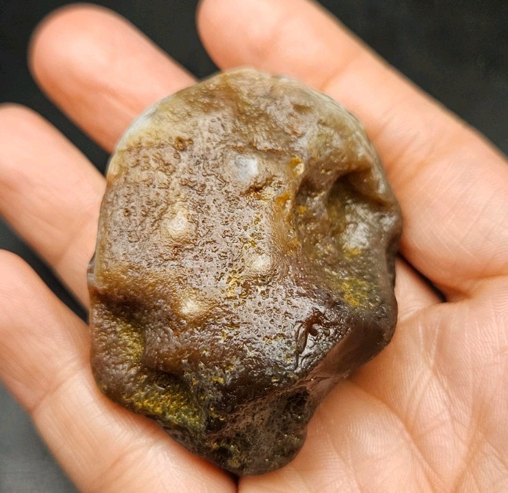 Lake Superior Agate Brown, Red And White Bander Nodule 3.21 OZ