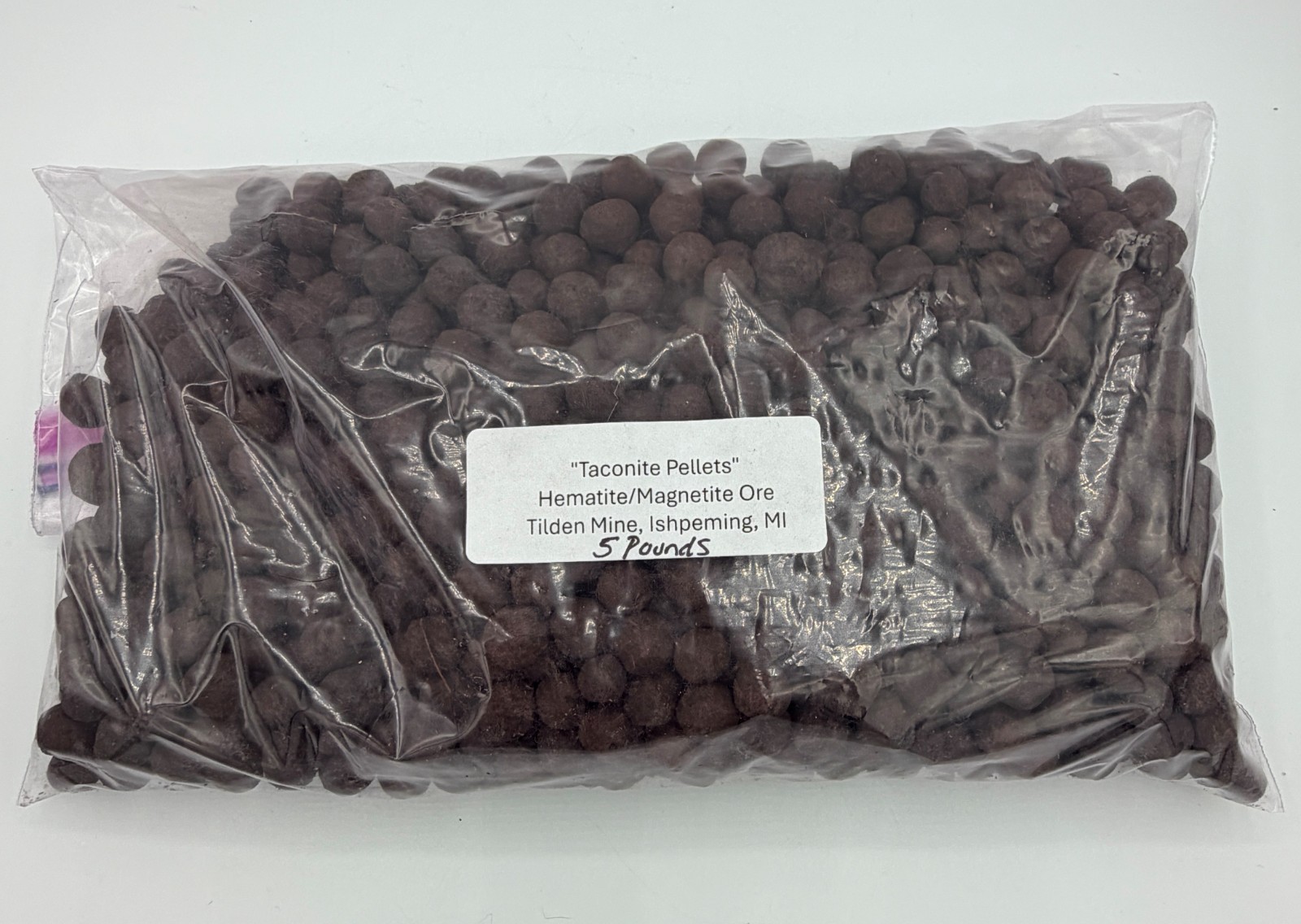 TACONITE PELLETS IRON ORE Marquette MI 1 – 5 LBS Tilden Mine Hematite/Magnetite