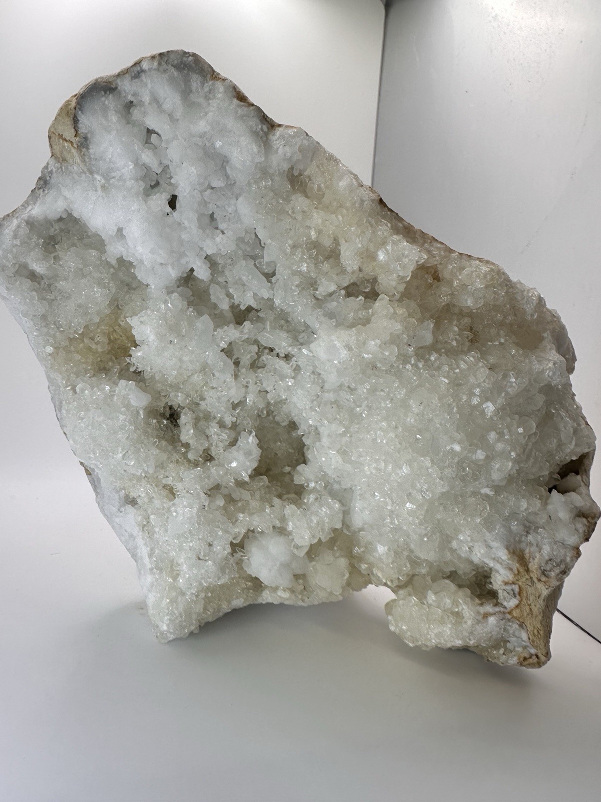 Large 5lb Quartz Geode Cluster Self-Standing Natural Crystal Display Specimen