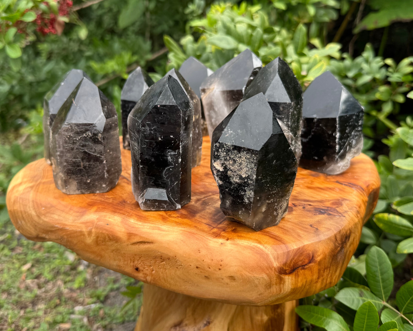 LARGE Smokey Quartz Crystal Point with Cut Base – Smoky Quartz Crystal Points