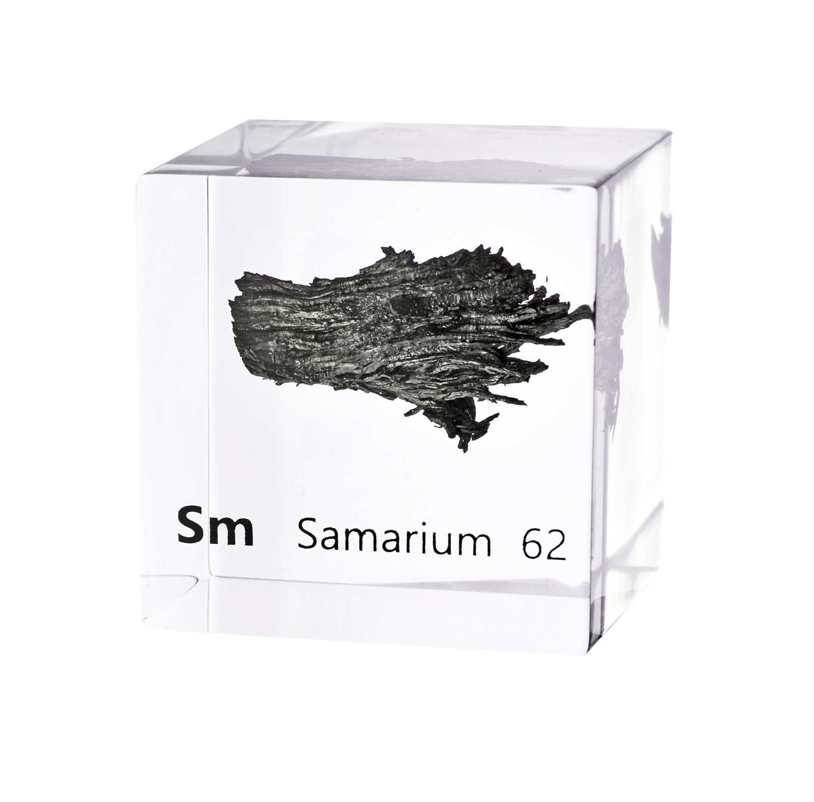 Samarium 50mm Lucite Acrylic Cube for Element Collection USA SHIPPING