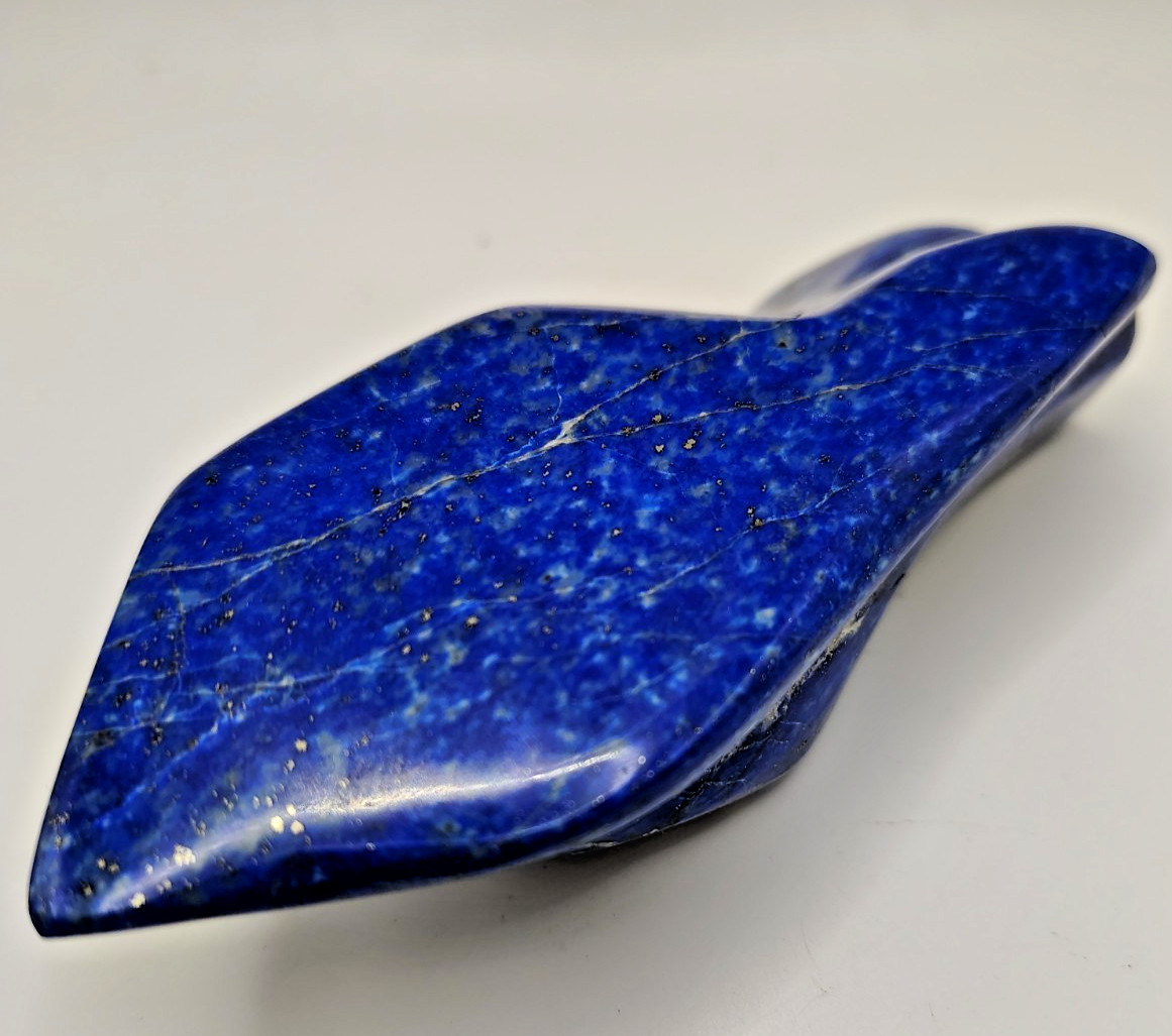 Polished Lapis Lazuli Mineral Specimen Stone Crystal Freeform 286.51g Gemstone
