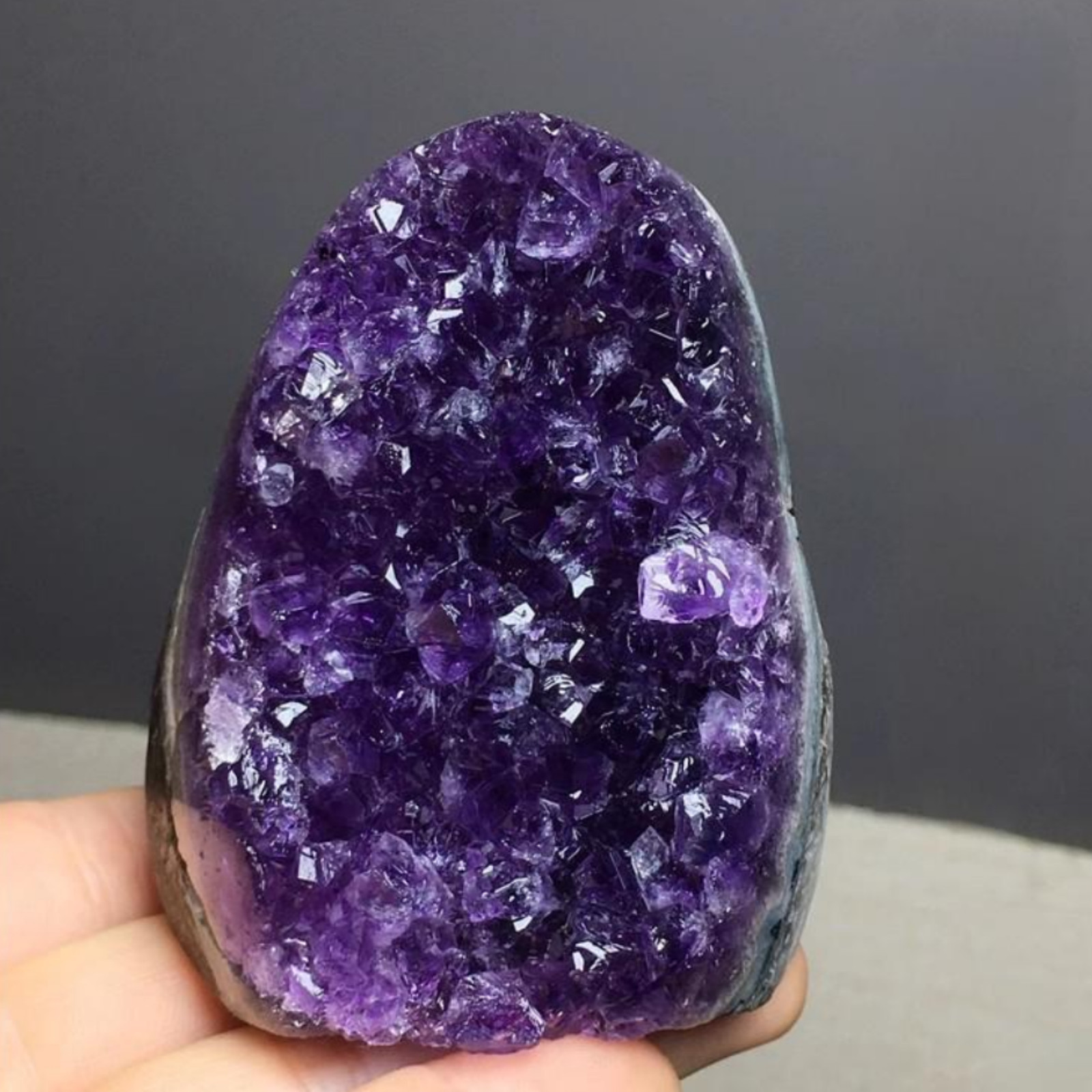Natural Amethyst Crystal Cluster Geode Stone Home Decoration Ornament Gift