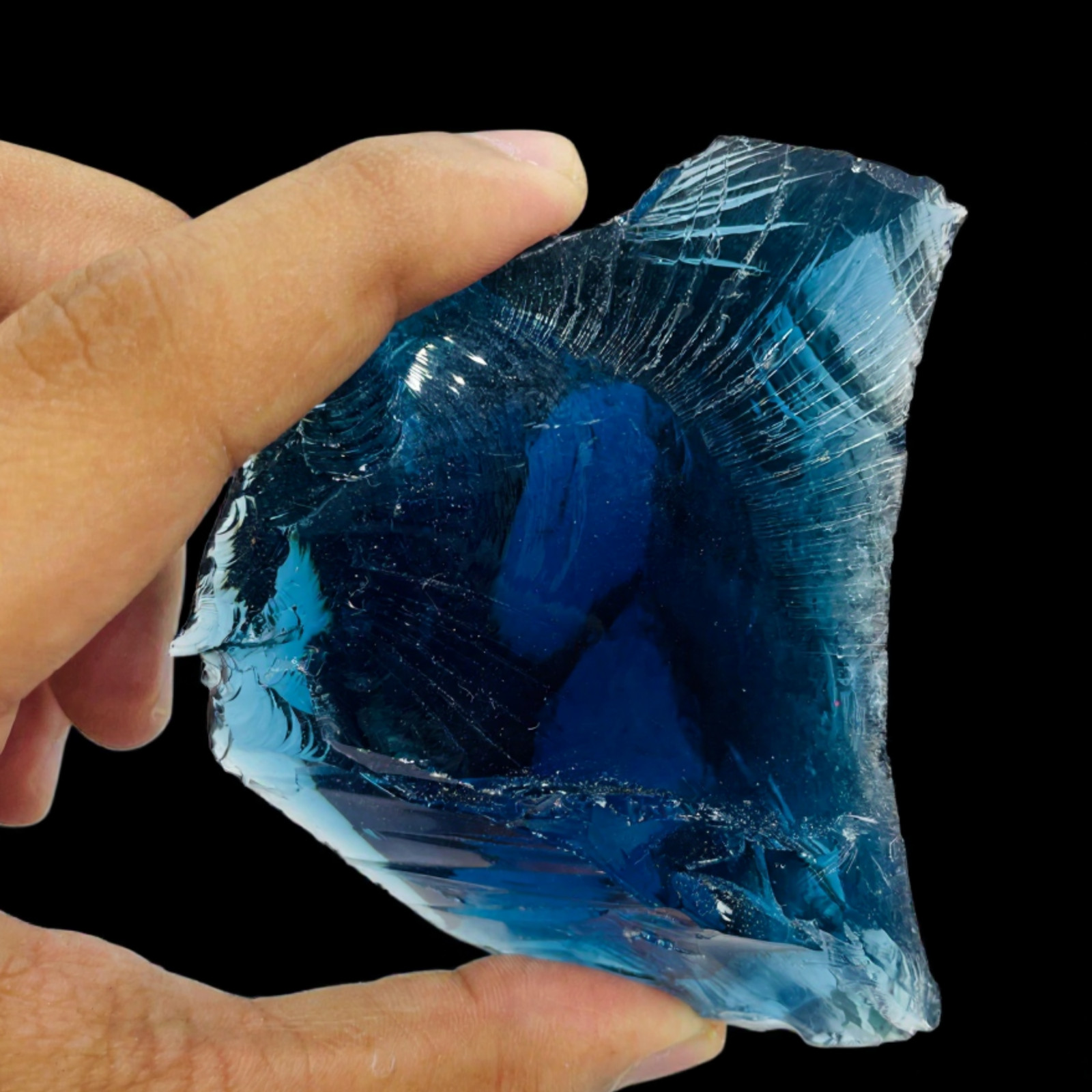 Premium 550-650CT Raw Blue Obsidian Crystal | Natural Rough Gemstone for Energy