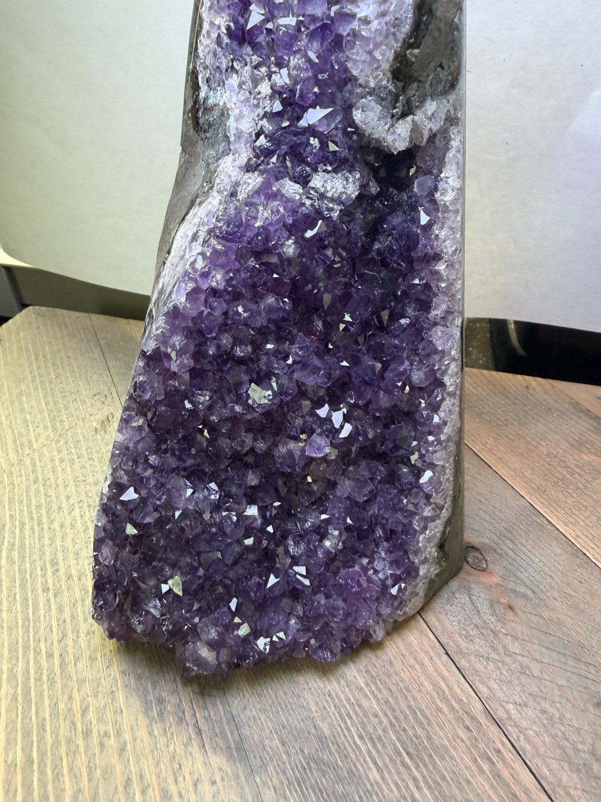 Uruguayan Amethyst Cluster 4lb 1.5oz 7.25″ Cut Base Free-Standing One of a Kind