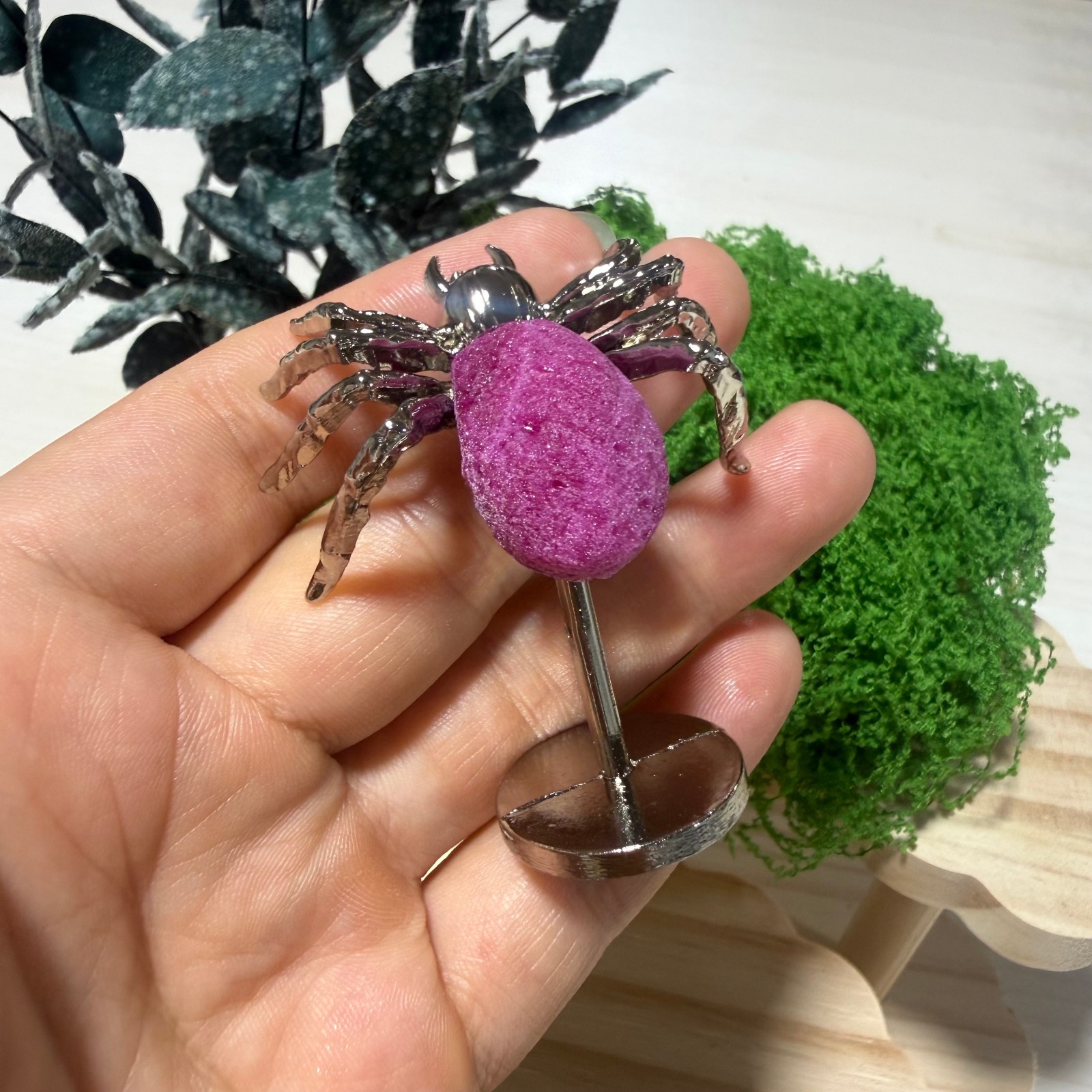 2″ Natural Mixing hand carved Spider Quartz Crystal heal Gift random 10pc
