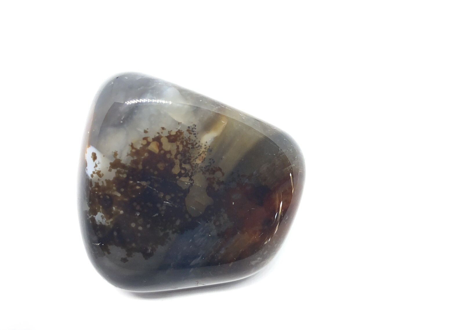 Agate Polished Stones From Brazil 3pcs 212g Total approximately 1 1/2in – 2in