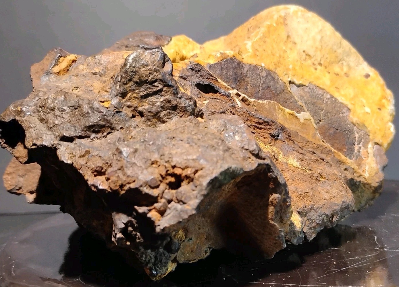 BEAUTIFUL BOXWORK HEMATITE w/ MASSIVE BARITE BALL PYRITE AND GALENA 4lb 12oz