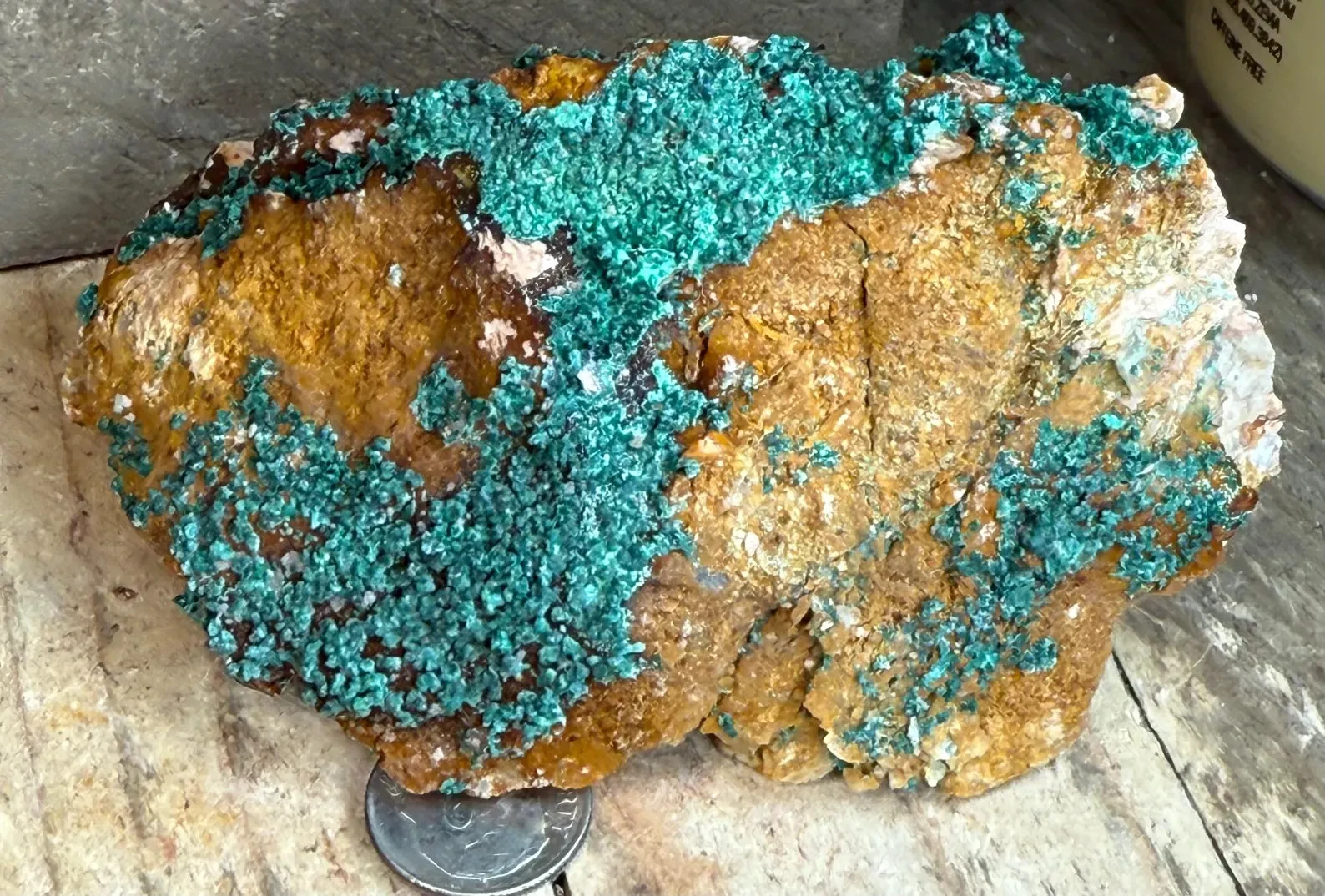 Natural Fibrous Malachite Crystal Raw Specimen, 4 inch – Morocco