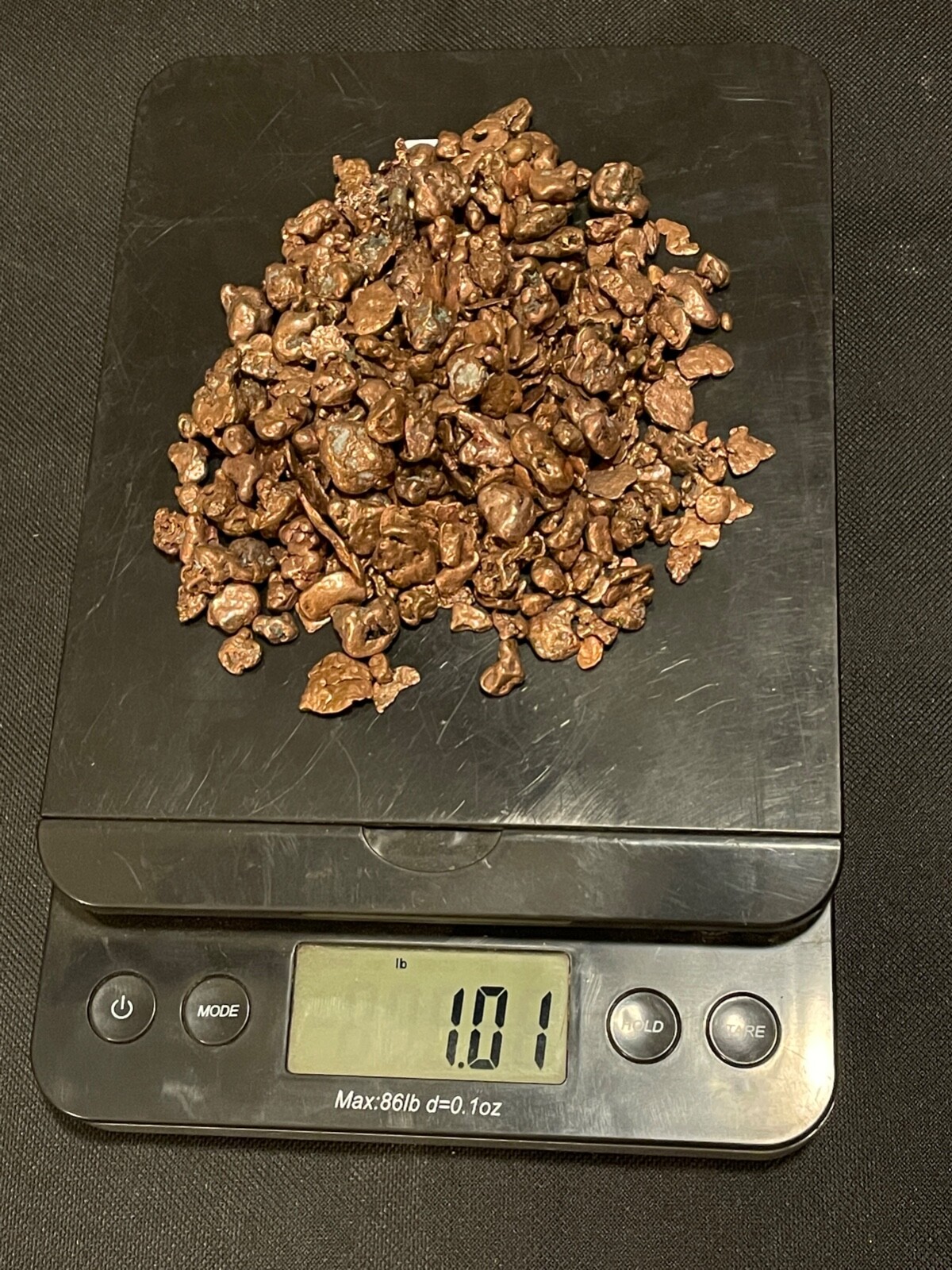 1 Pound of 1/4″ to 3/8″ Tumbled Copper Nuggets Natural Michigan Native Cu Ore