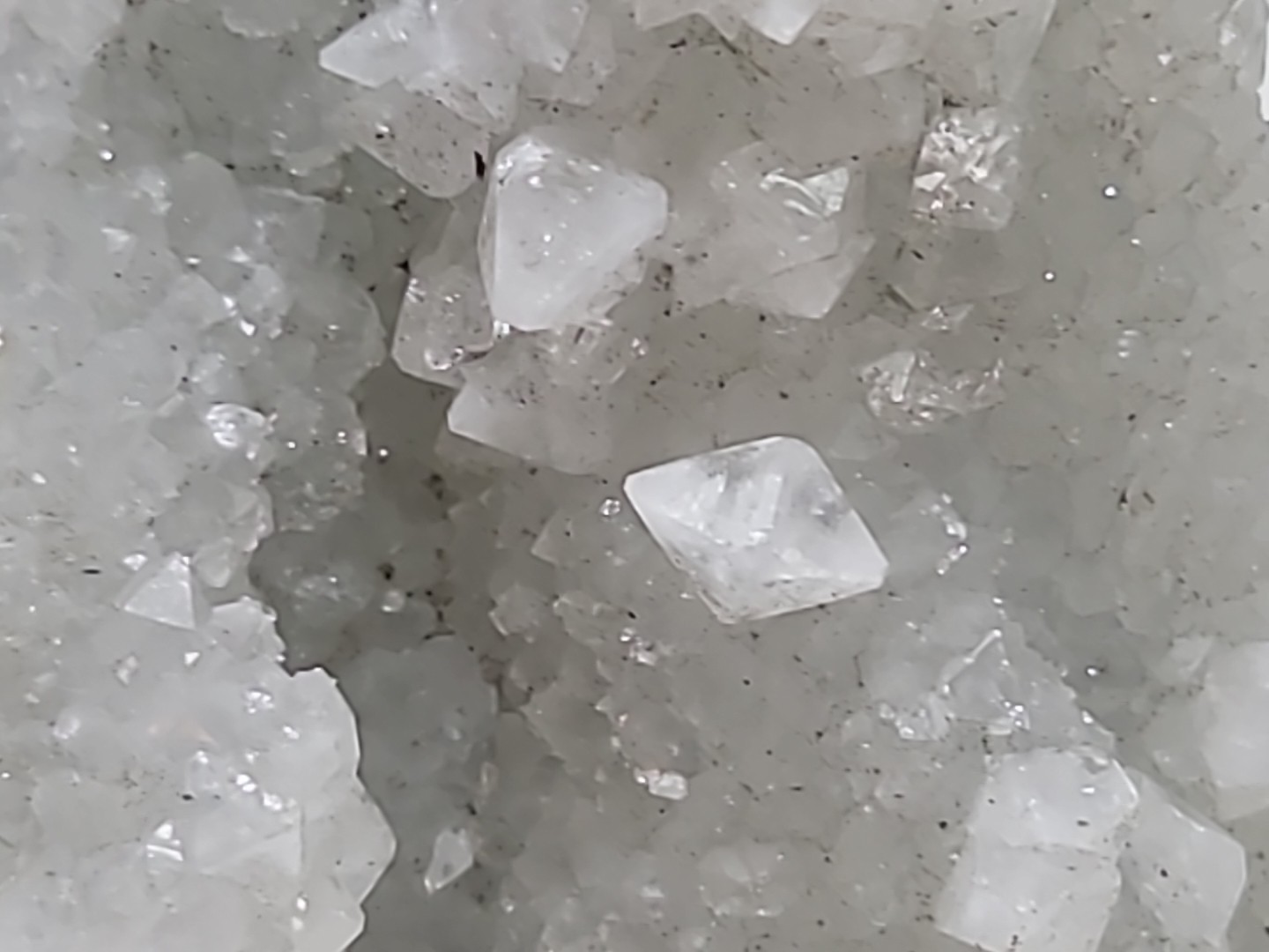 Quartz Druzy Crystal on Moonstone Raw Natural Mineral 3.75″ x 2.5″ x 1.75″