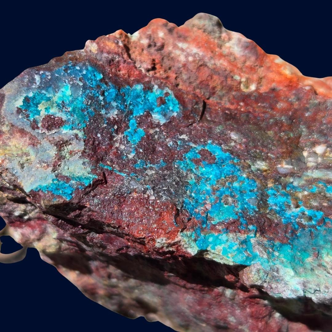 Blue Basin Mine Chrysocolla Copper Ore 302g Nevada Quartz Display Specimen