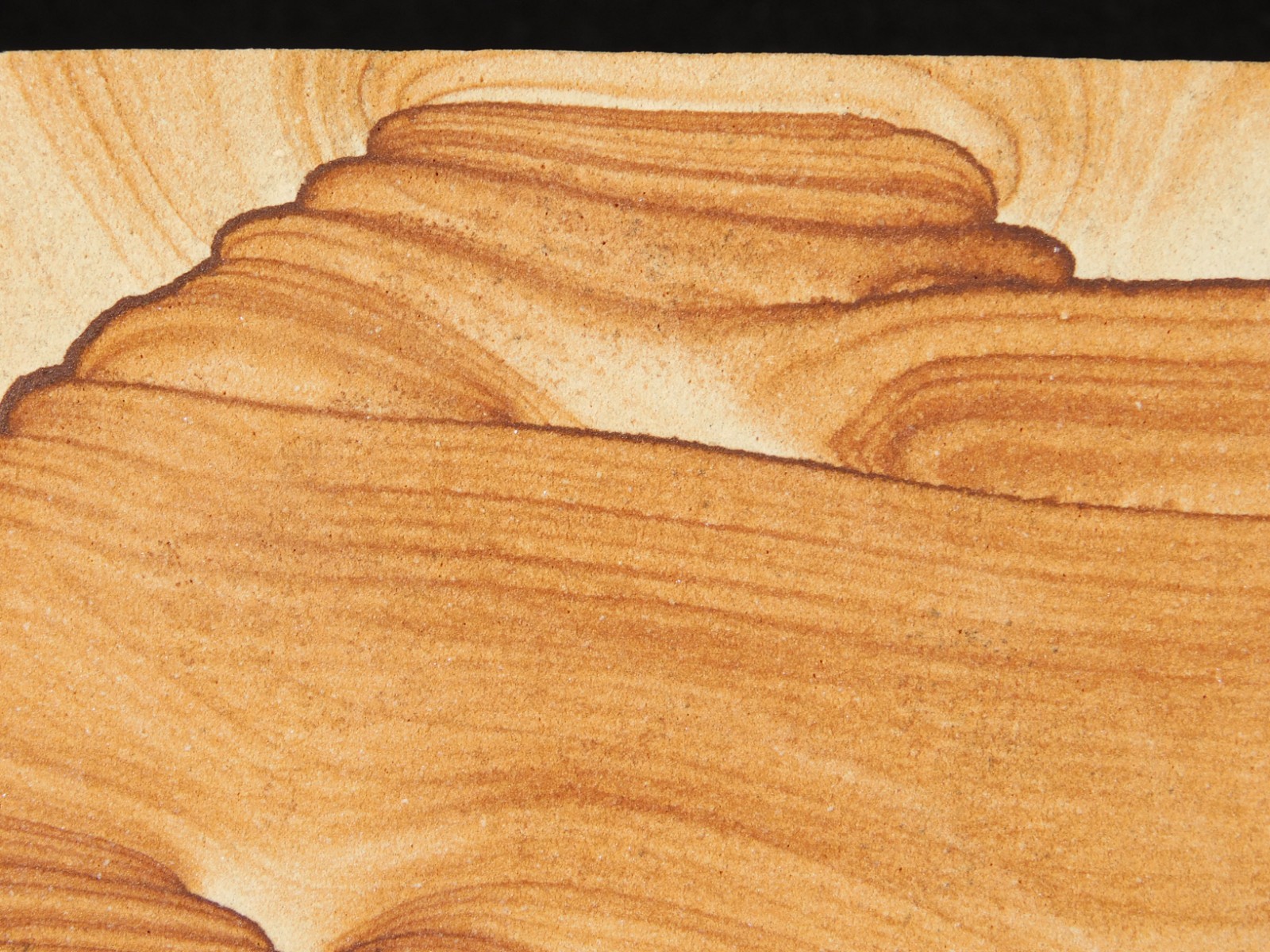 PICTURE Stone or SANDSTONE Slice/Slab with Display Stand Utah 347gr