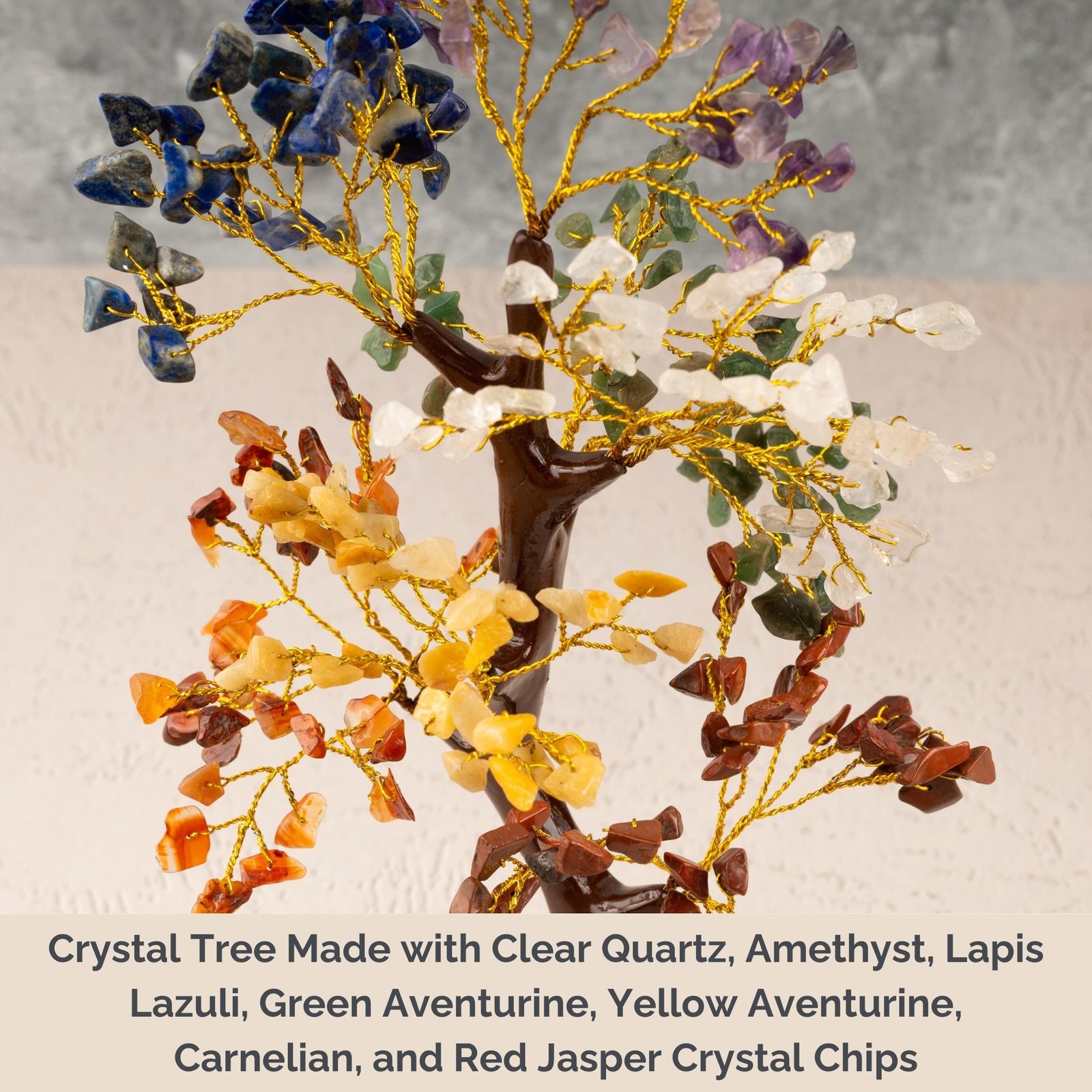 7 Chakra Crystal Tree of Life, Decorative Crystal Tree, Natural Healing Crystal