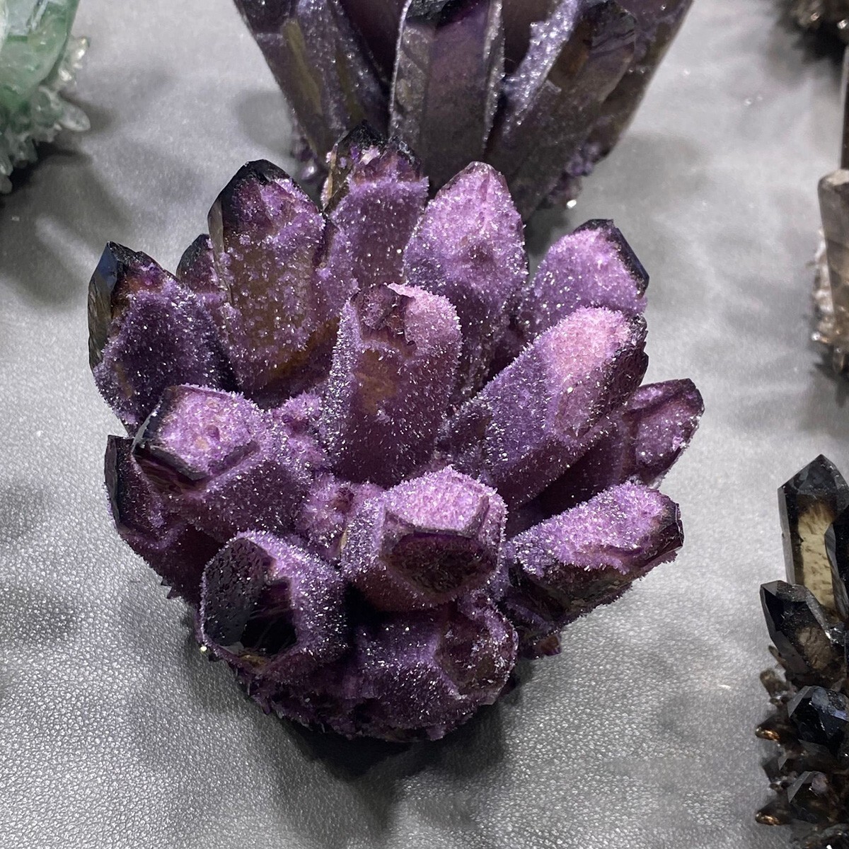 300g+ Natural Rare Large Raw Deep Amethyst Crystal Cluster Mineral Specimens