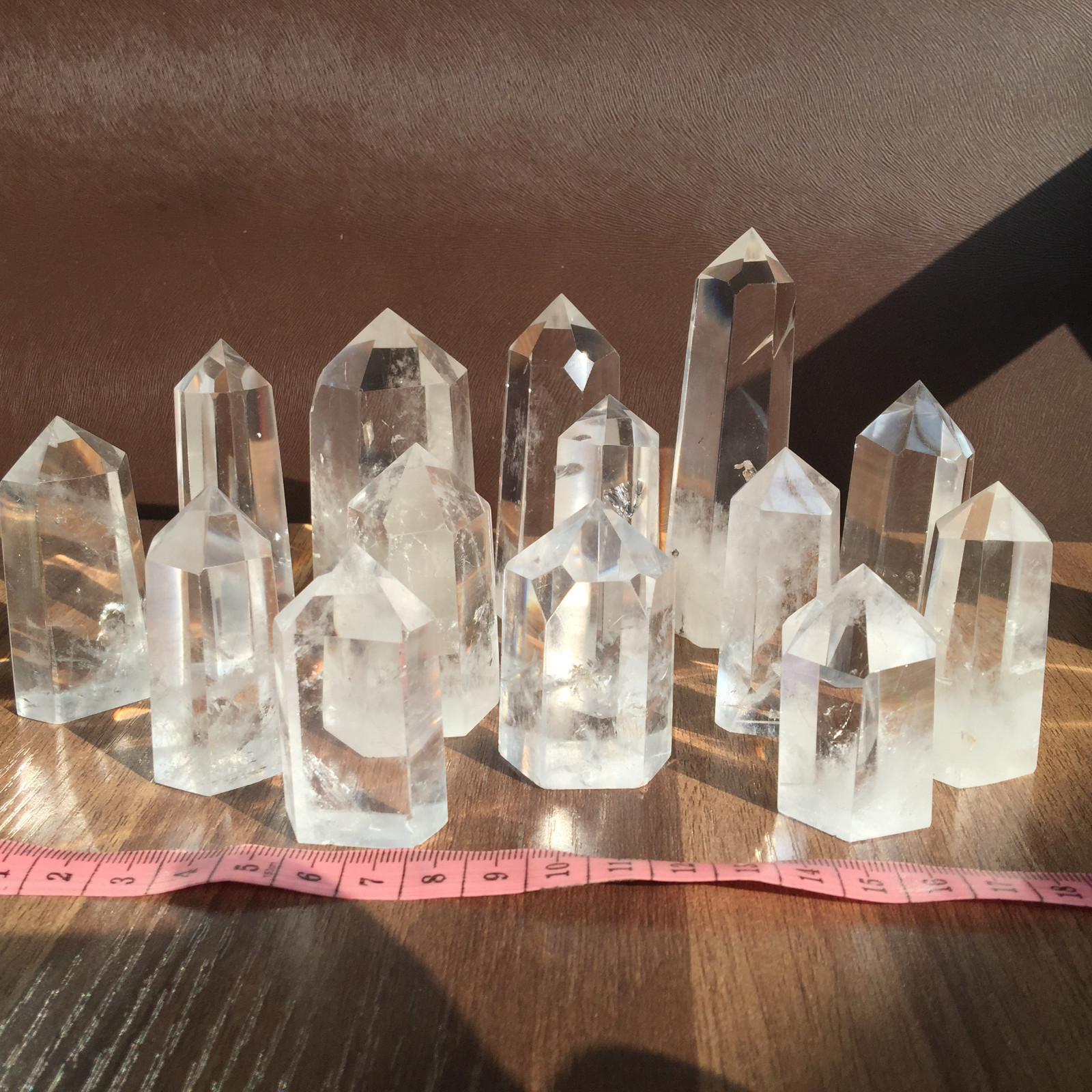 A lot natural clear quartz obelisk white crystal wand point healing random 2.2LB