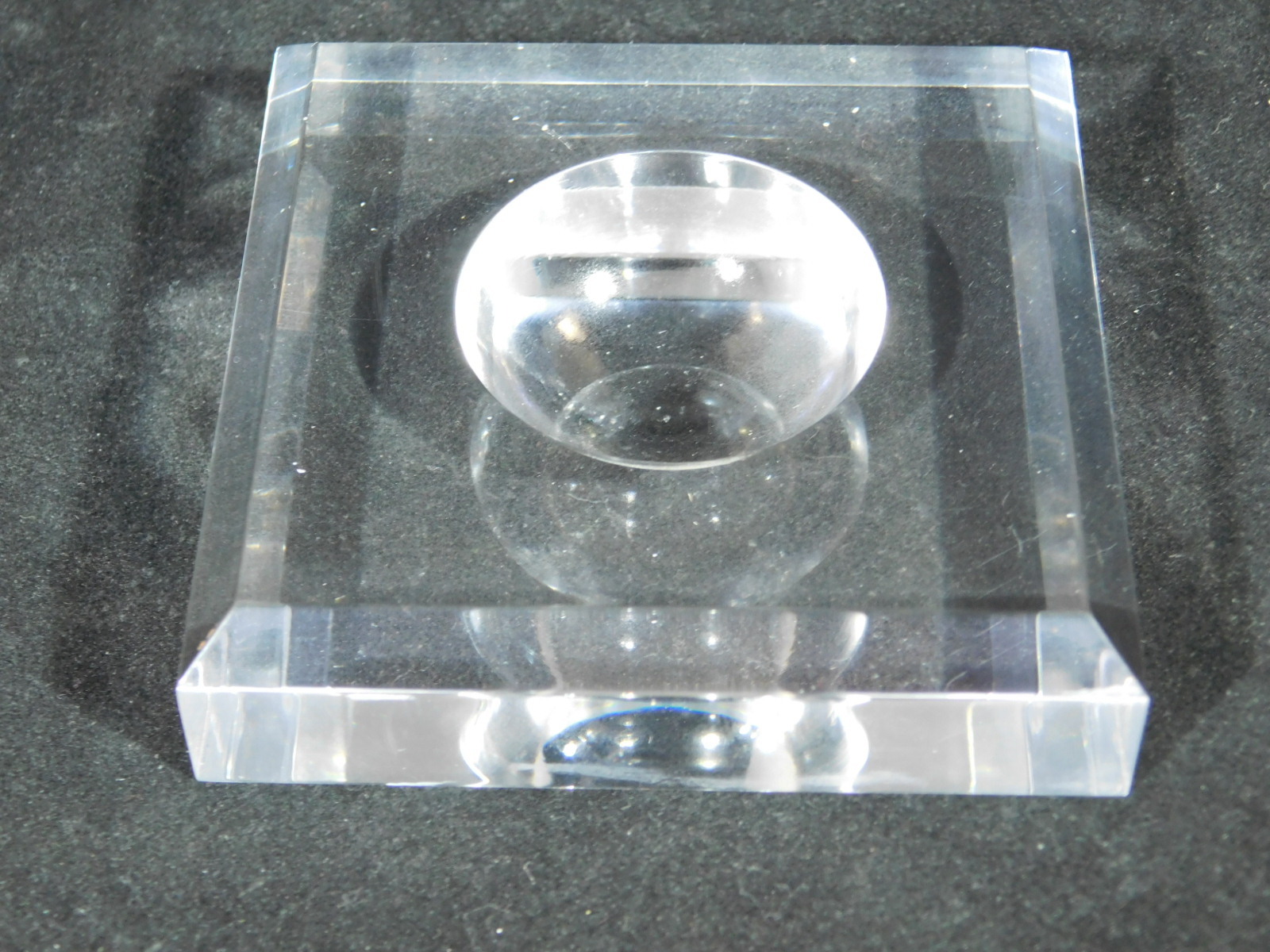 Sphere Display Stand Large Size Clear Lucite