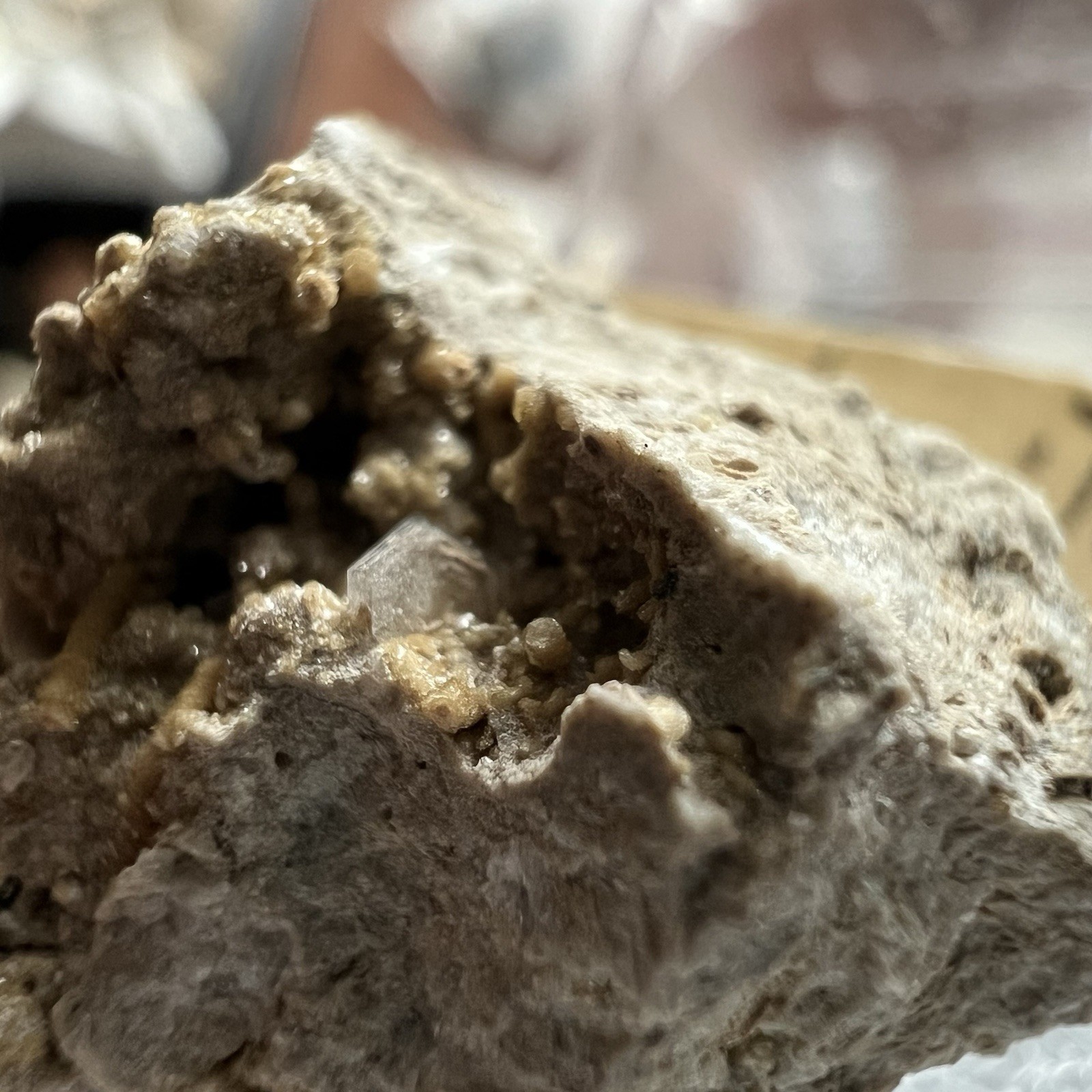 Tridymite Thumbnail, Moravia Czech Republic, Vintage Mineral