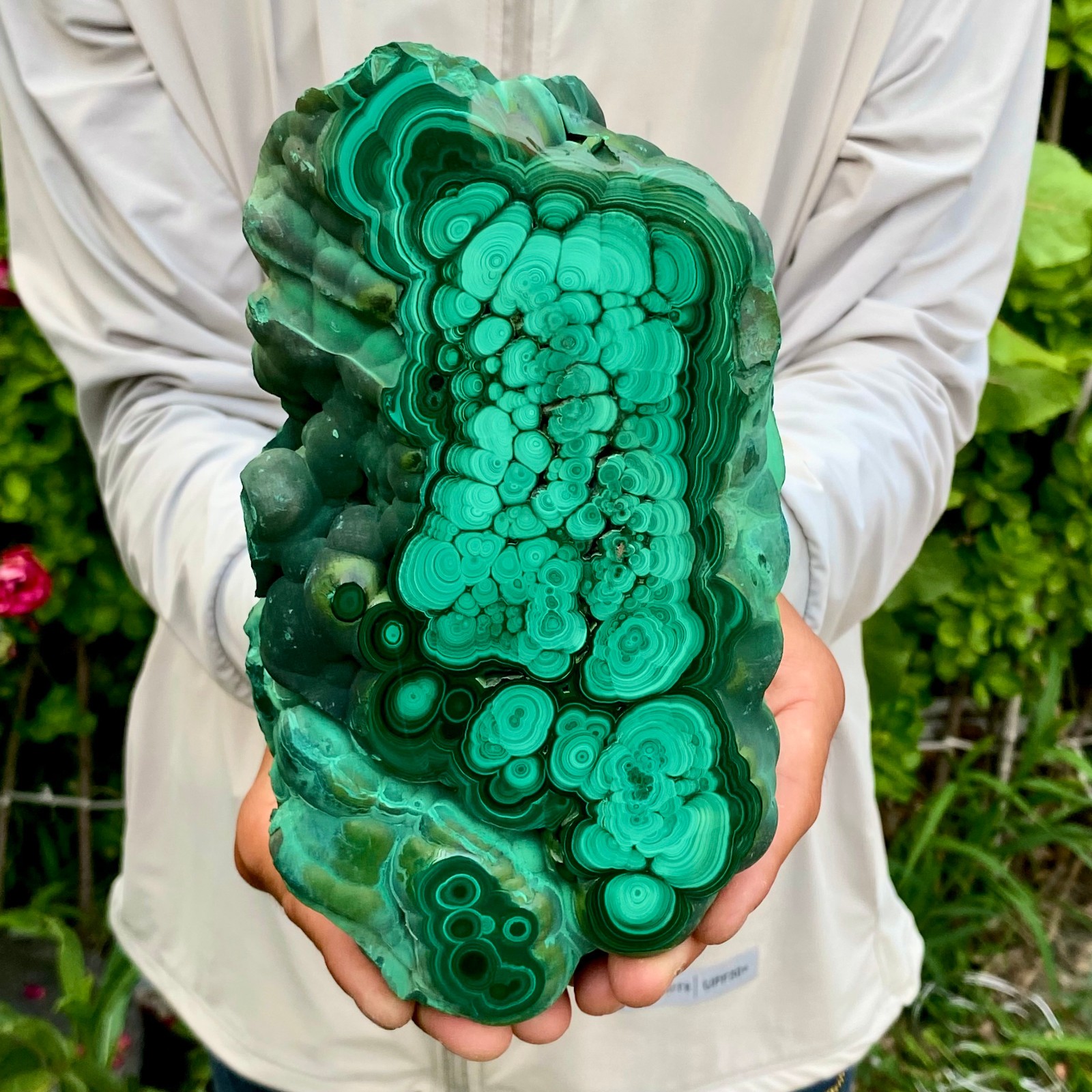 4.85LB Natural Green Malachite Crystal chunk Pattern Ore Specimen Quartz Healing