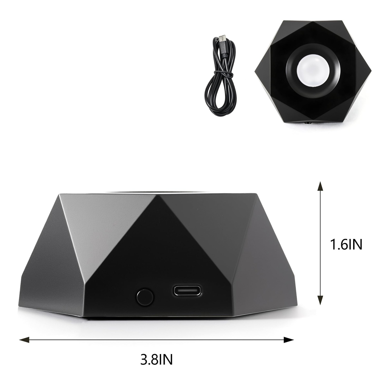 Light Rotating Base Black Non Slip Display Stand Color Change Base for Glass …