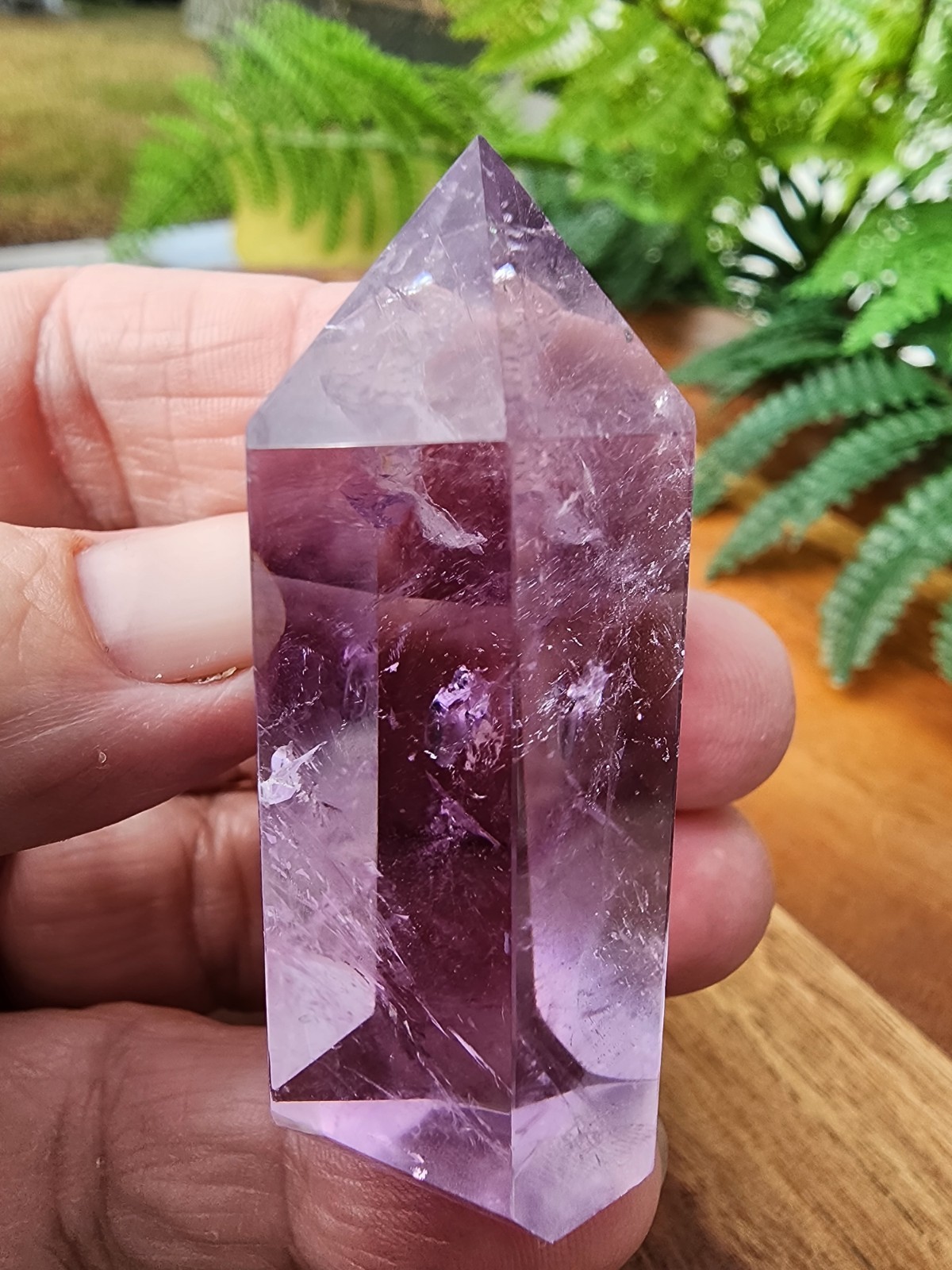30 grams Amethyst Tower Reiki Healing Point 1-7/8″ Tall