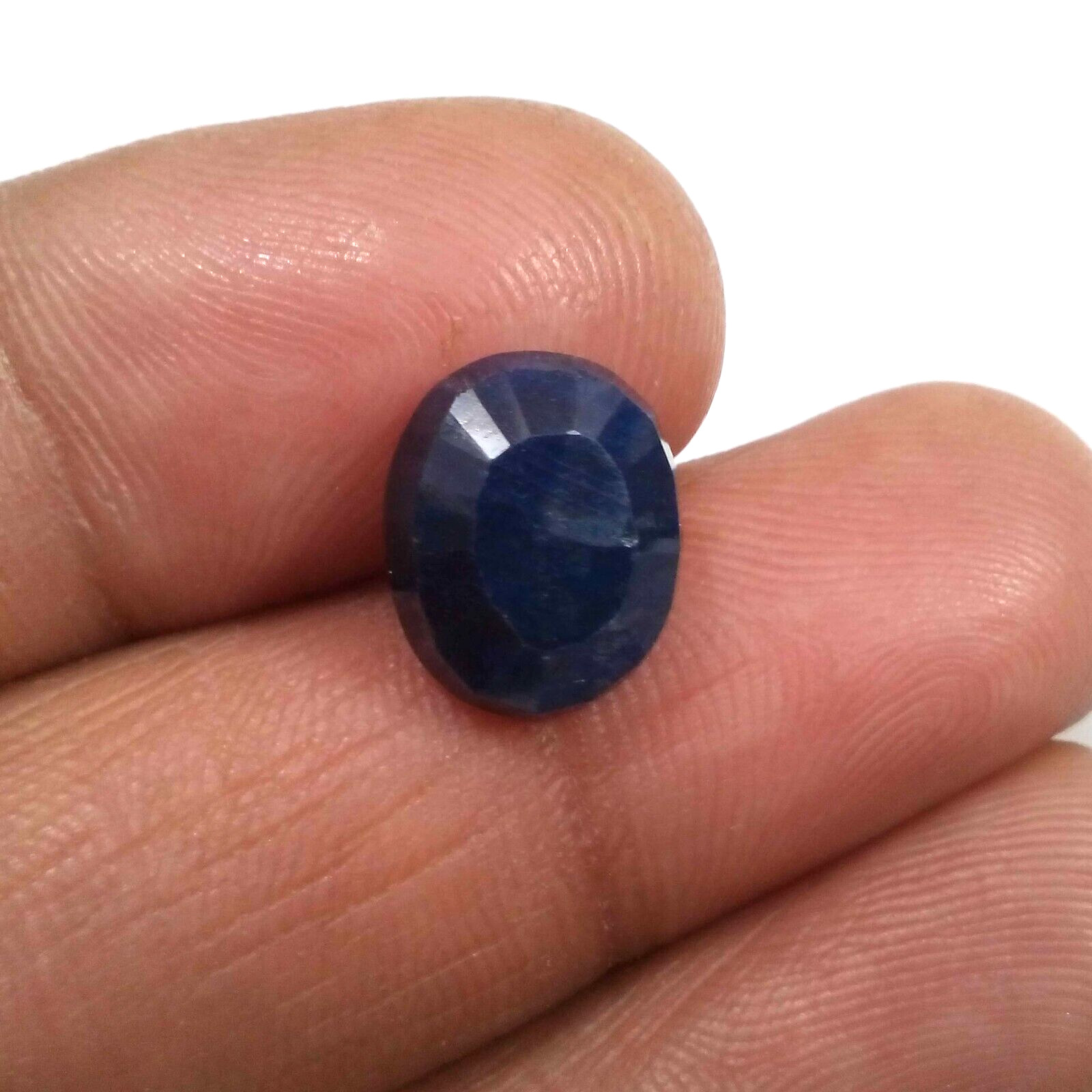 Fabulous Huge Blue Sapphire Faceted Gemstone Oval Shape 7.75 Crt Loose Gemstone