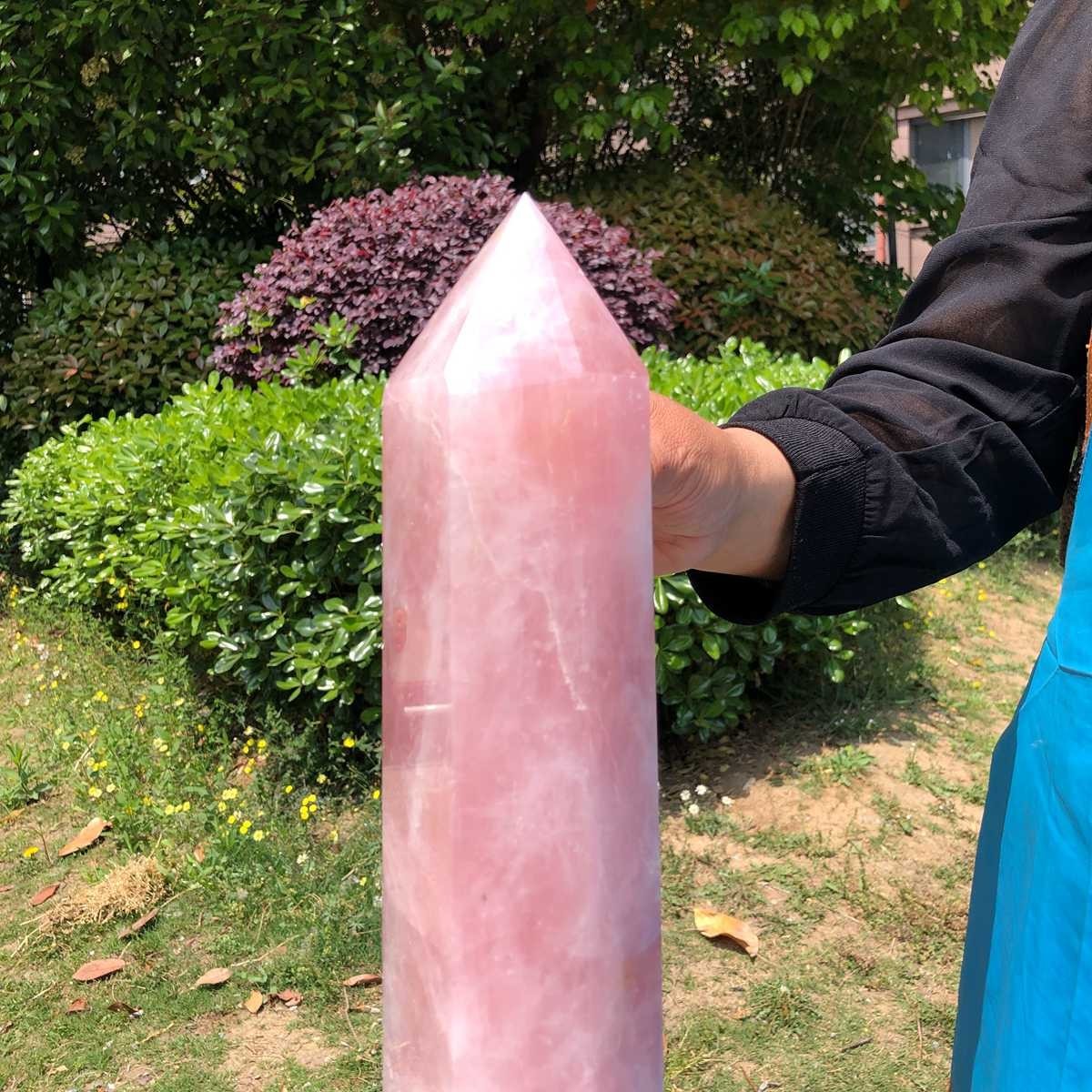 9.46LB Large Natural Powder Crystal Column Wand Obelisk Mineral Healing 5052
