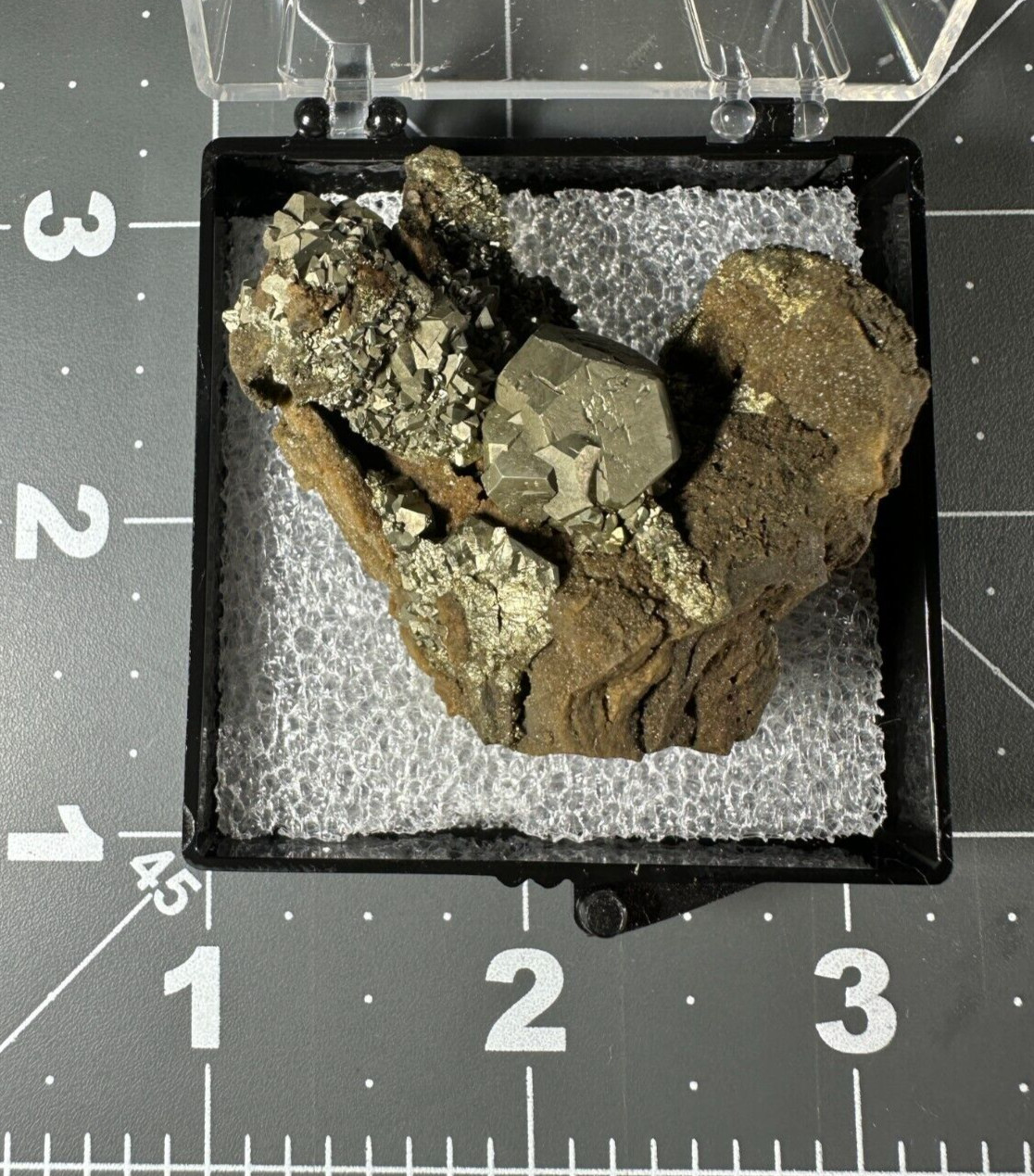 ➤ 1-3/4 Inch PYRITE CRYSTAL CLUSTER Pleasant Ridge Rensselaer Indiana VIDEO➤421